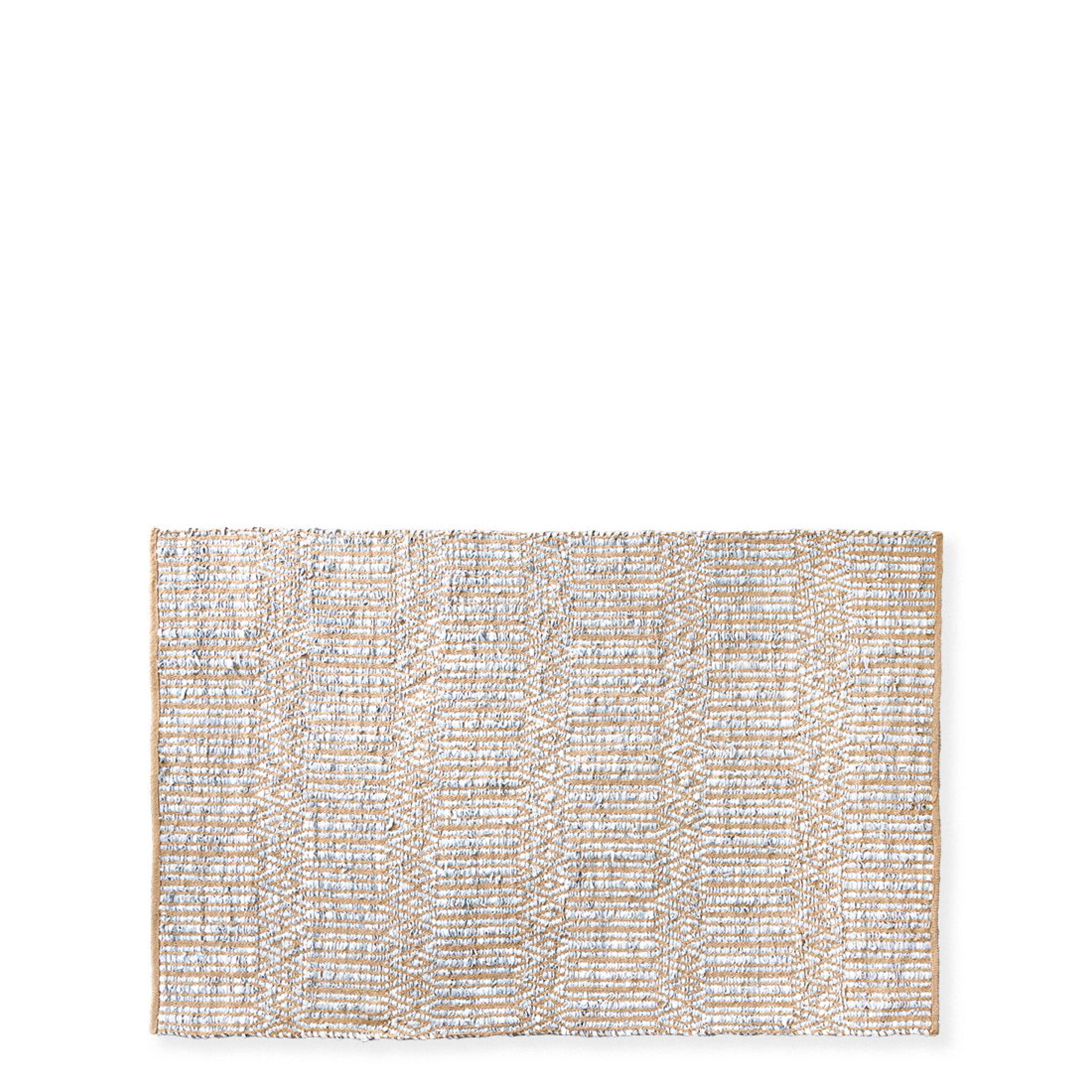 Baumwollteppich Ice Blue, eisblau 90 x 140 cm