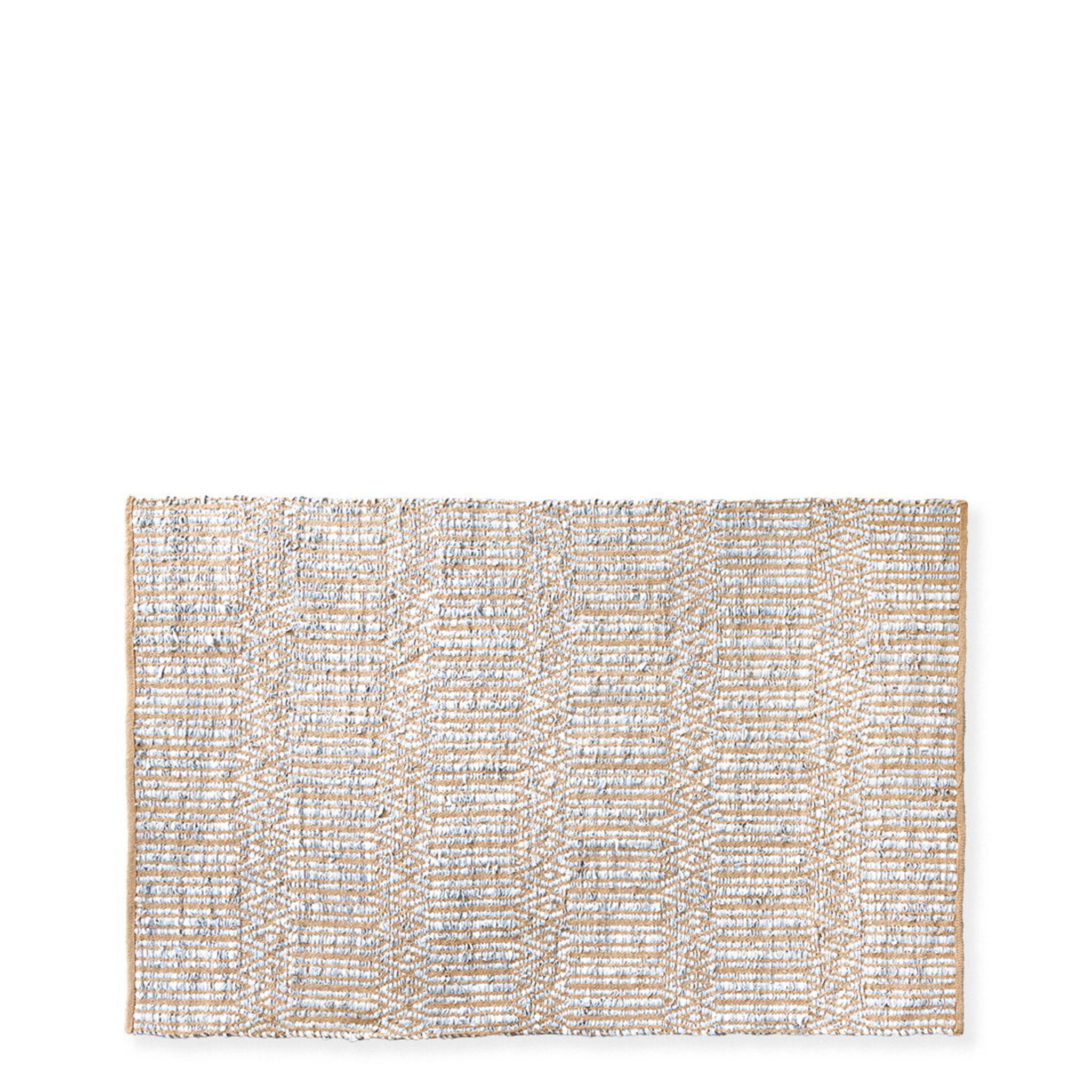 Baumwollteppich Ice Blue, eisblau 140 x 200 cm