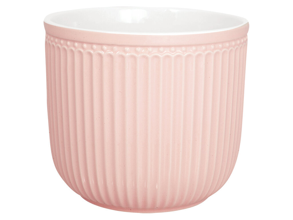 Blumentopf Alice aus Steingut, pale pink Ø 16 x H14 cm