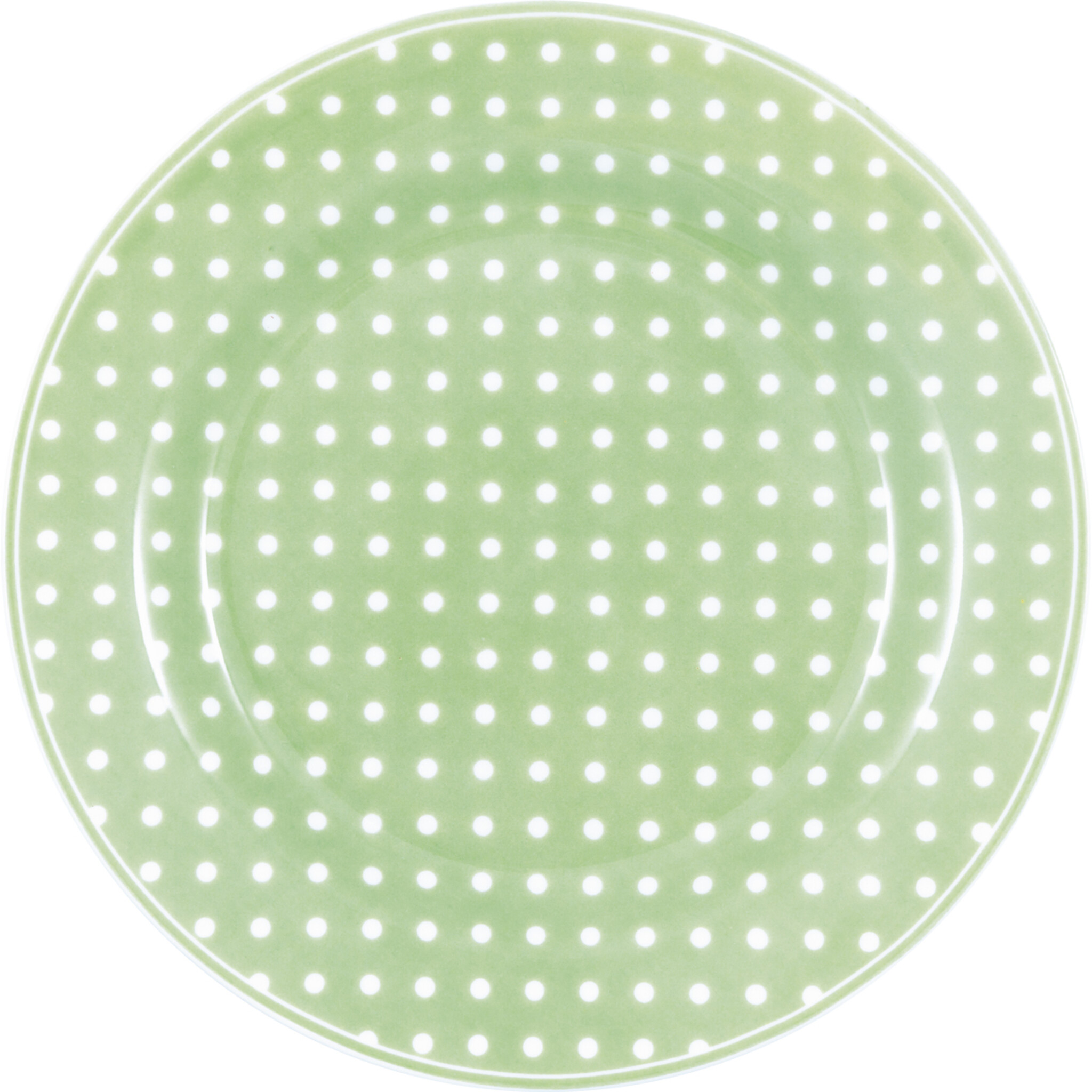Dessert Teller, Frühstücksteller Dotty, pale green 