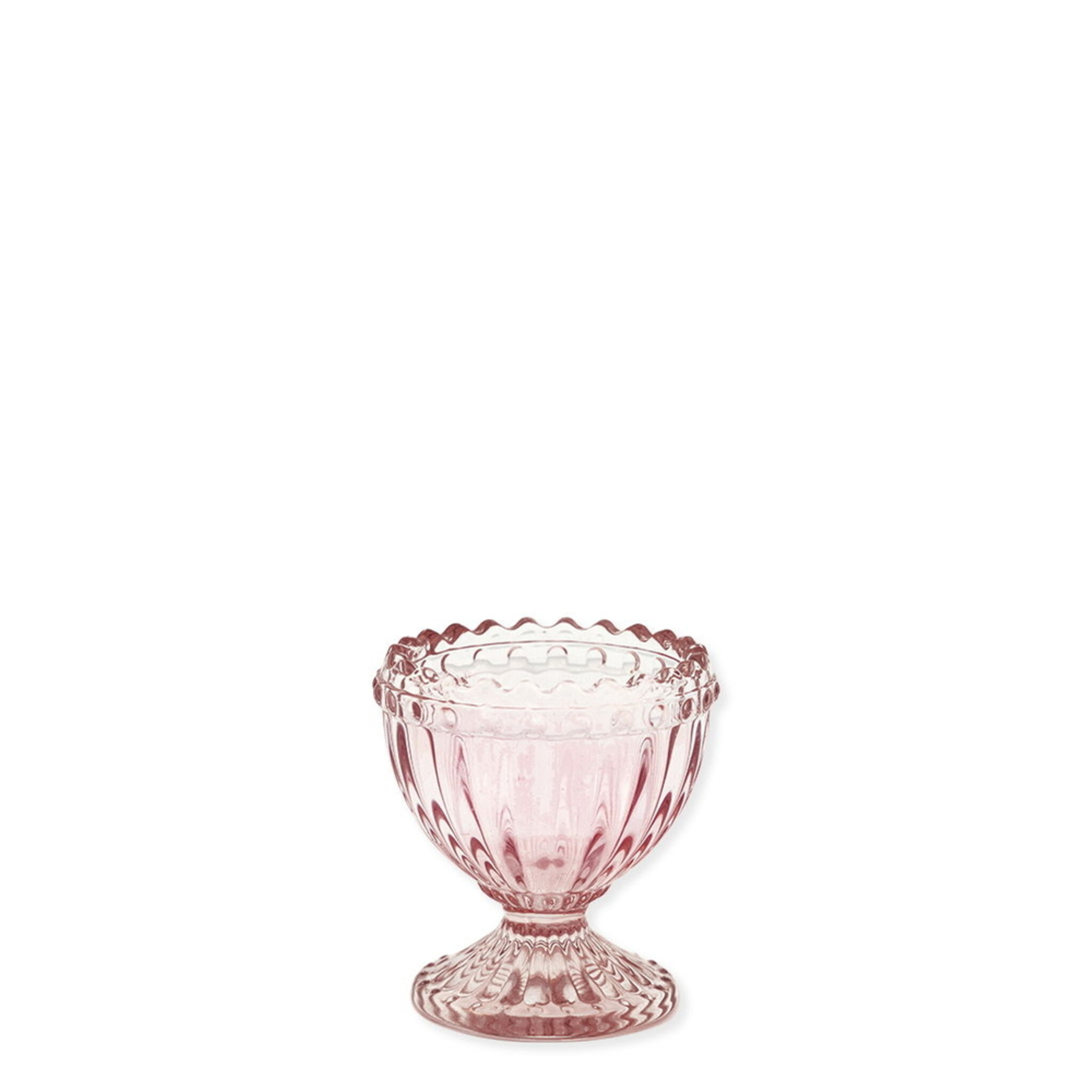 Eierbecher aus Glas Alice, pale pink 