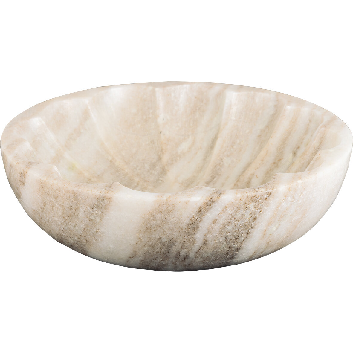 Elegante Marmor Schale, beige 