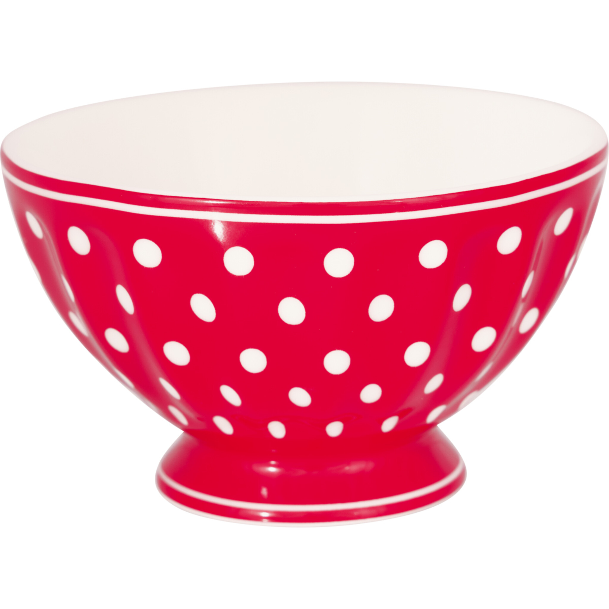 French Bowl, Müslischale Dotty, rot 