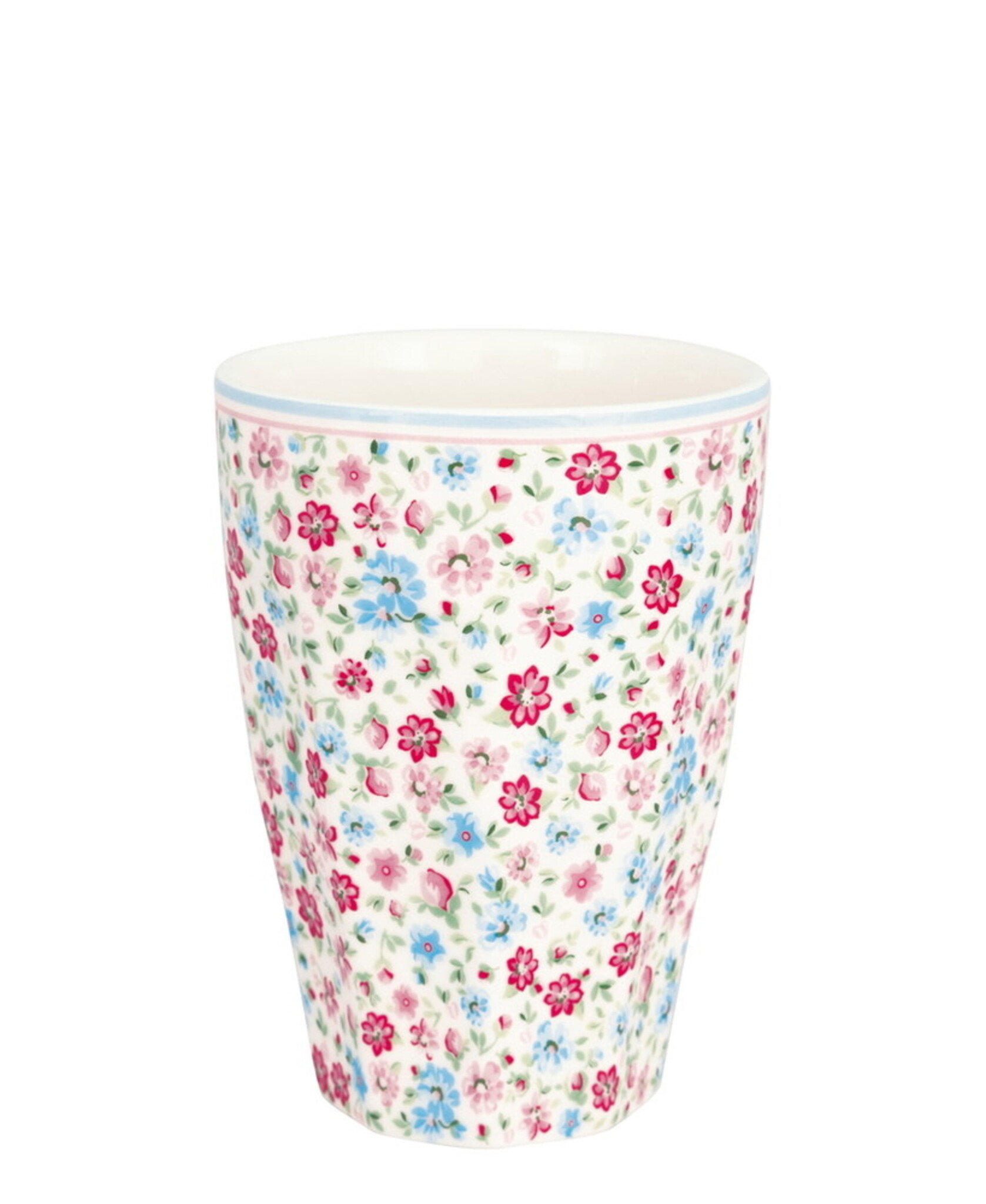 French Latte Becher Louisa white, pink 