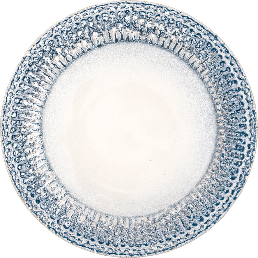 Frühstücksteller Alice, ripple blue