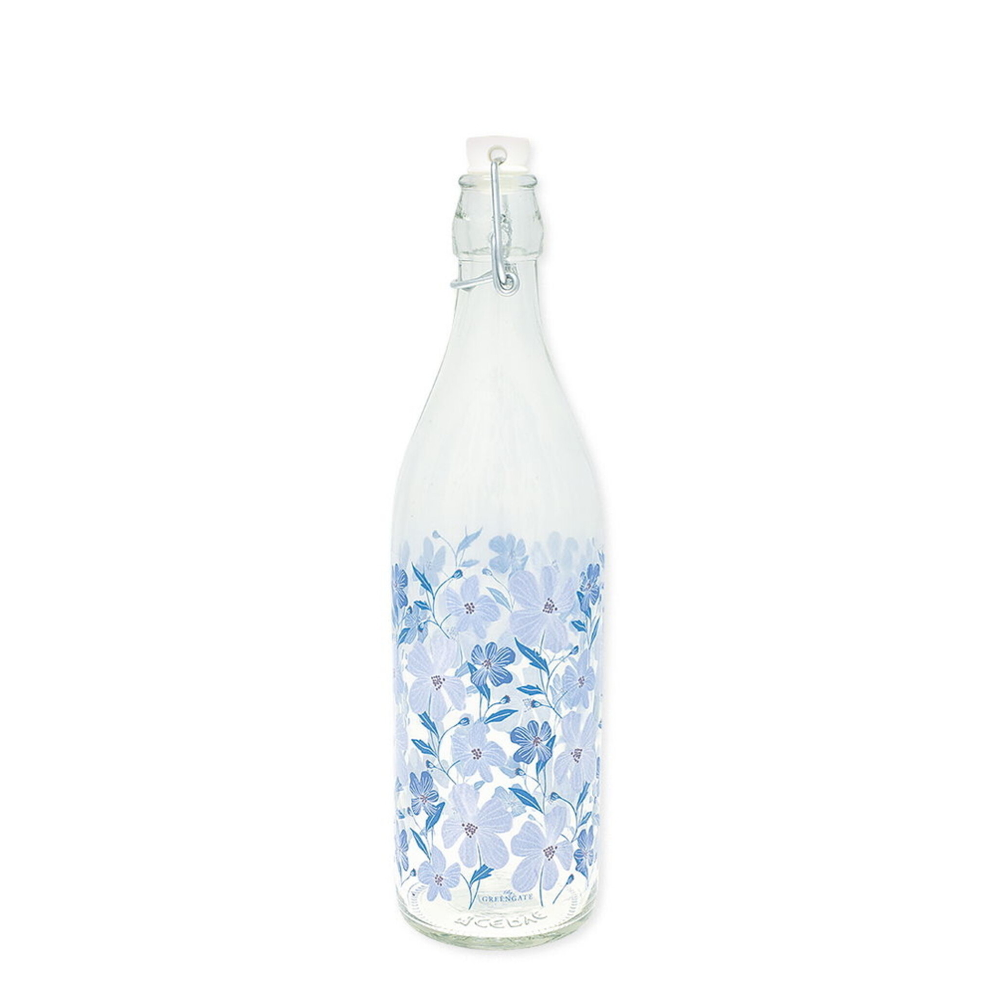 Glasflasche Laerke, blau 