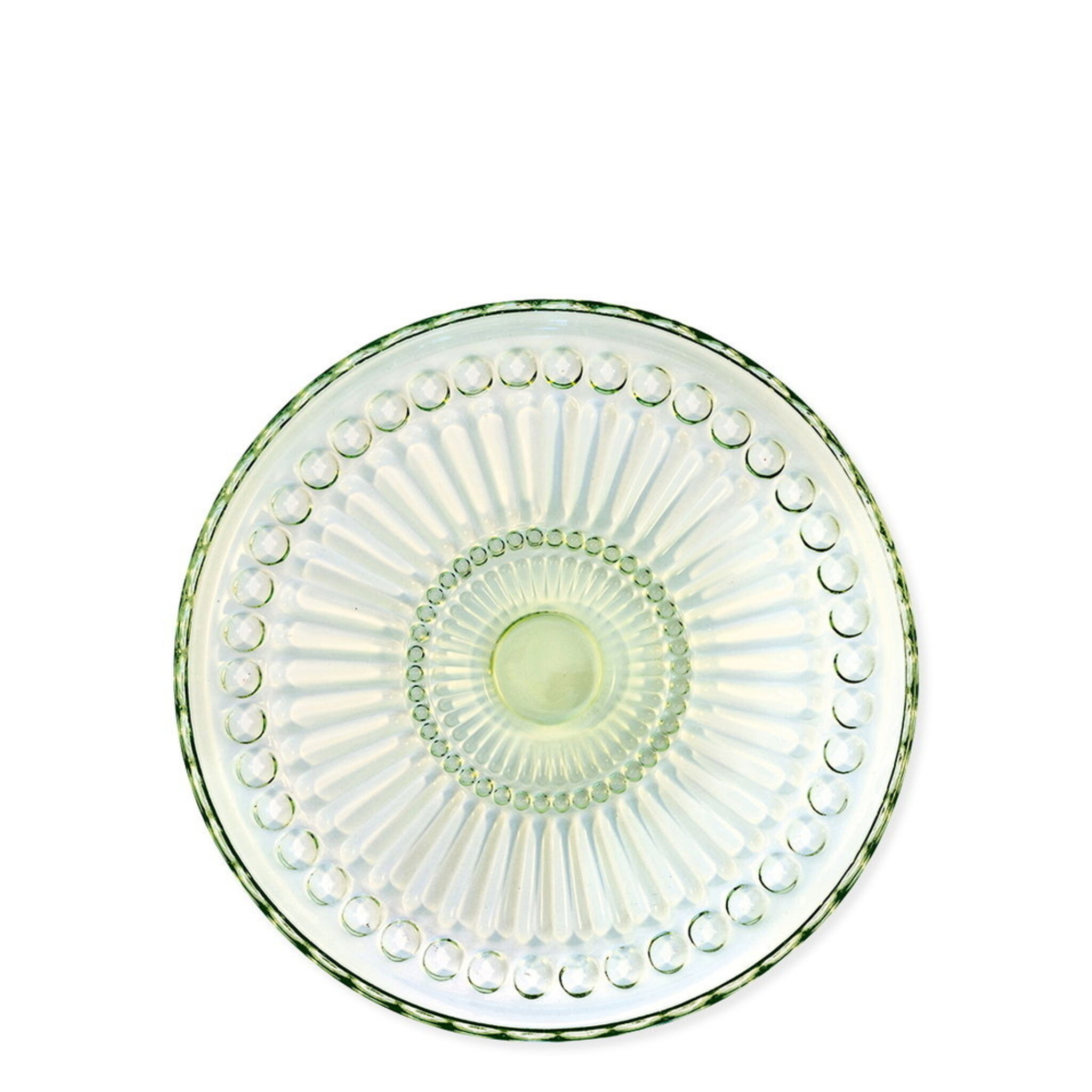 Glasteller Alice, pale green 