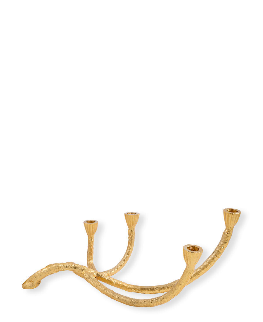 Kerzenständer Gold, gold 45 x 29 cm, 4 Kerzen