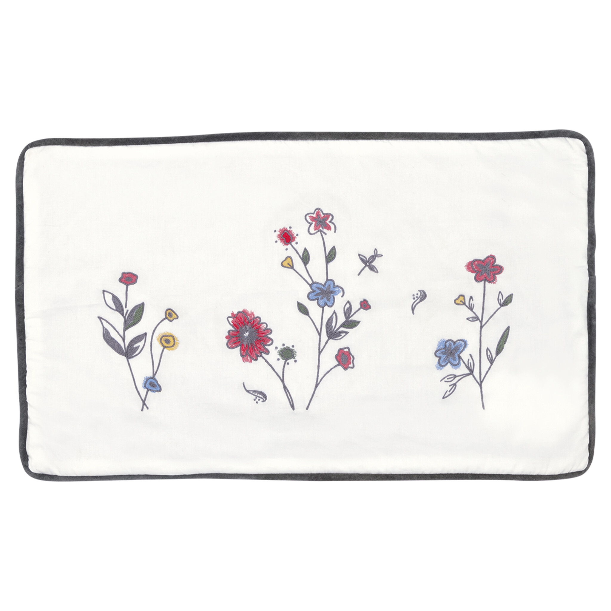 Kissenbezug Venissa mit Stickerei, weiss 