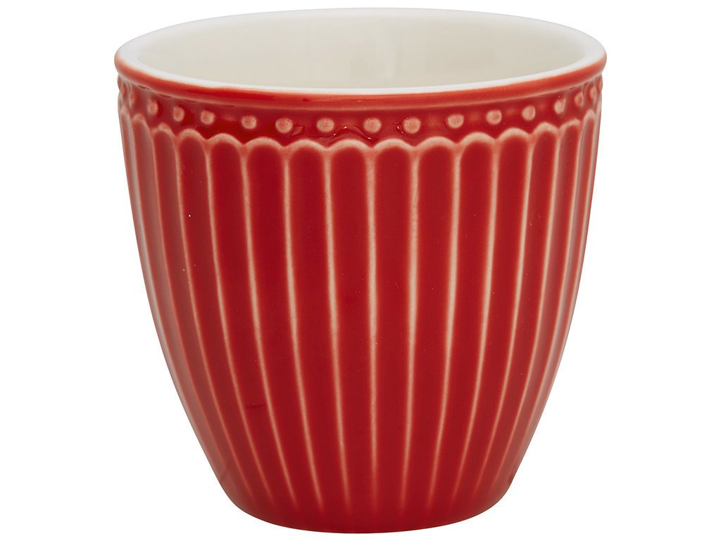 Kleine Latte Tasse Alice, red