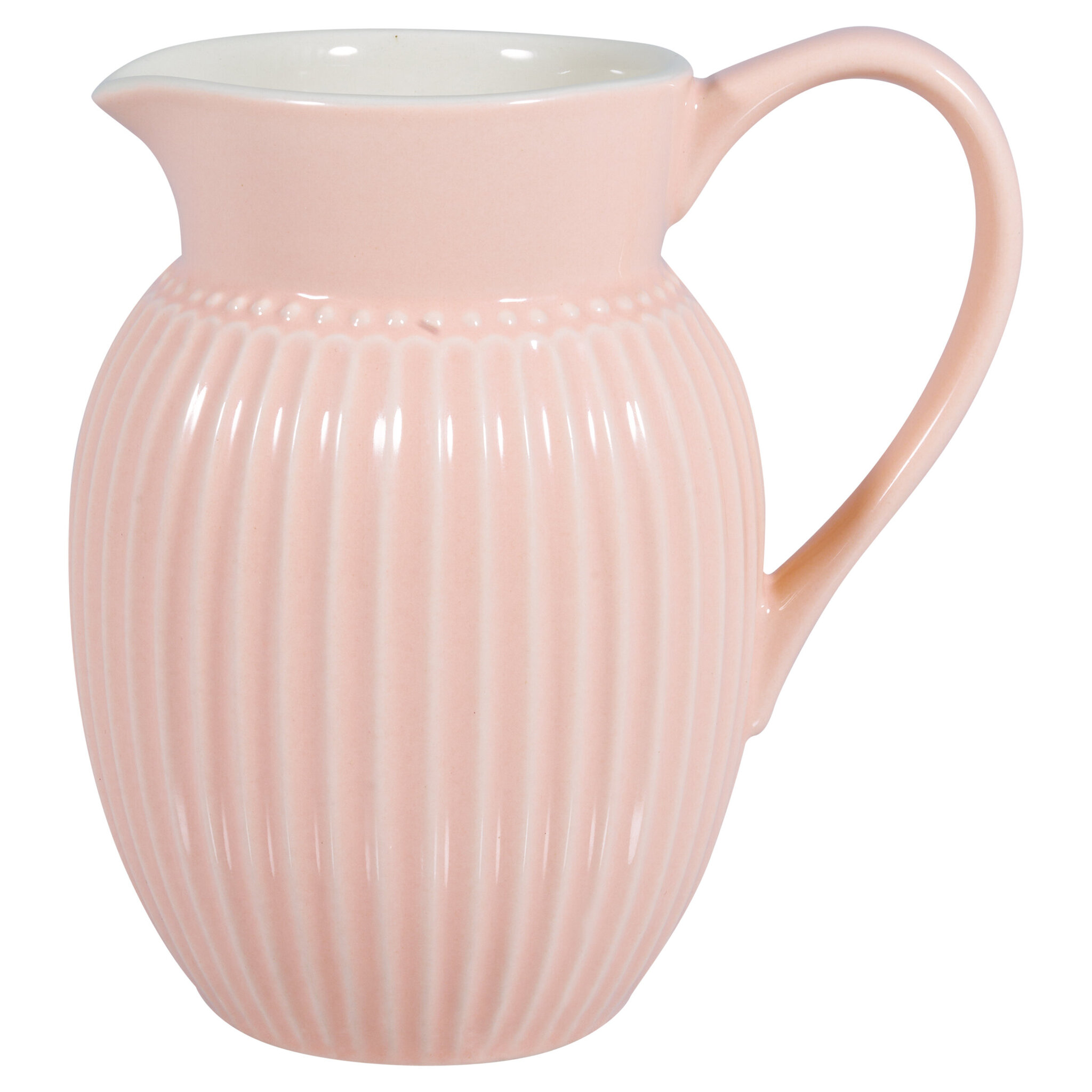 Krug aus Steingut Alice, pale pink Ø 10, Höhe 13 cm, 0,5L