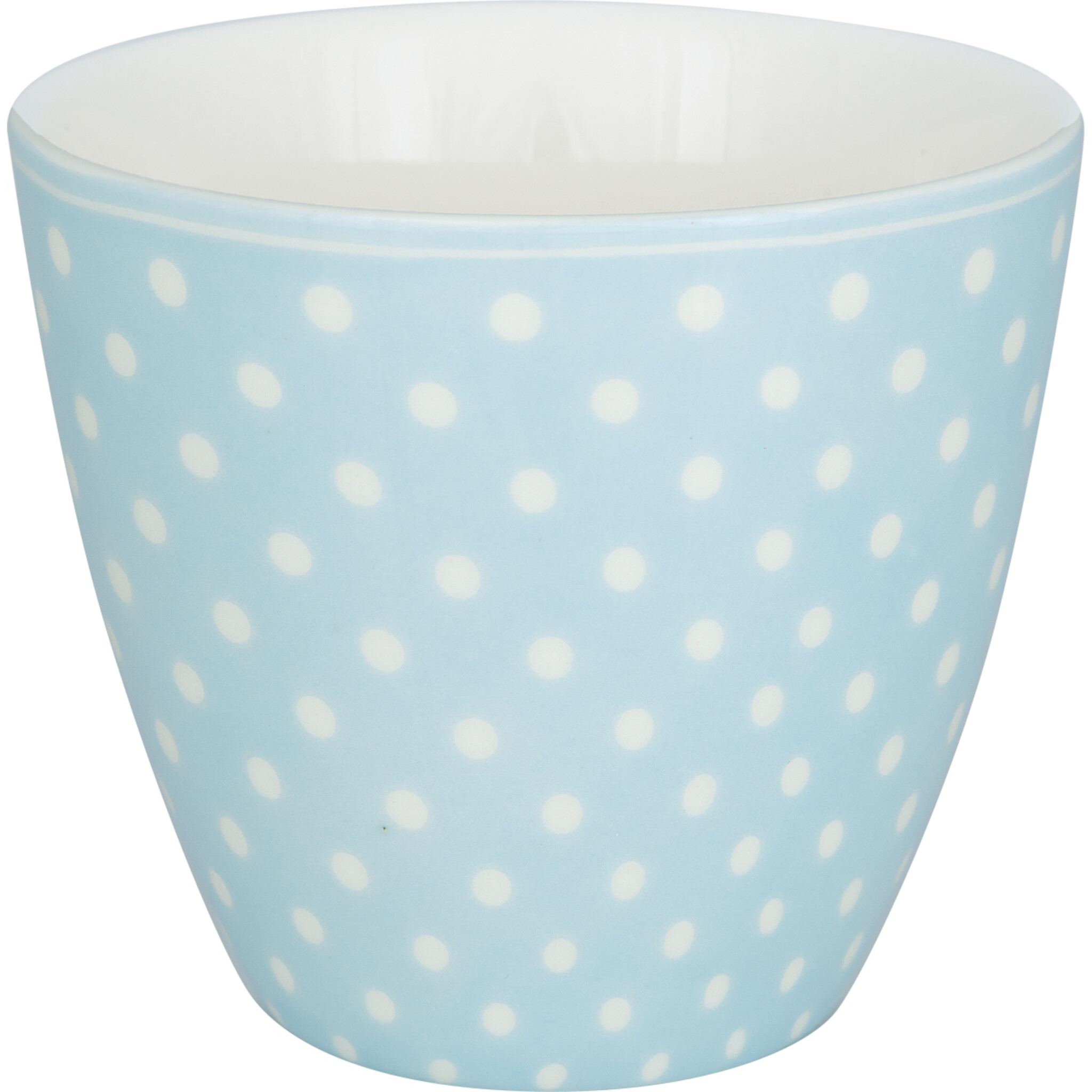 Latte Cup, Kaffee Latte Becher Dotty, pale blue 