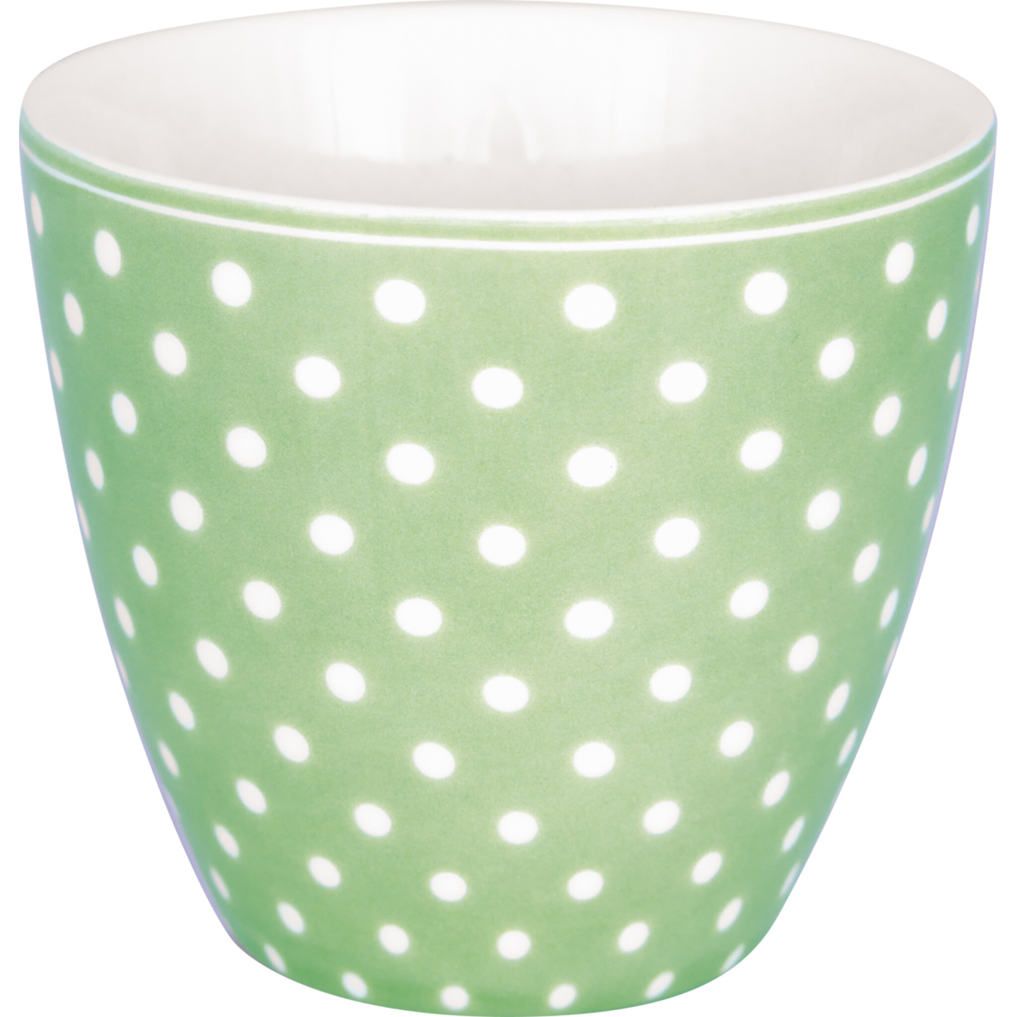 Latte Cup, Kaffee Latte Becher Dotty, pale green 