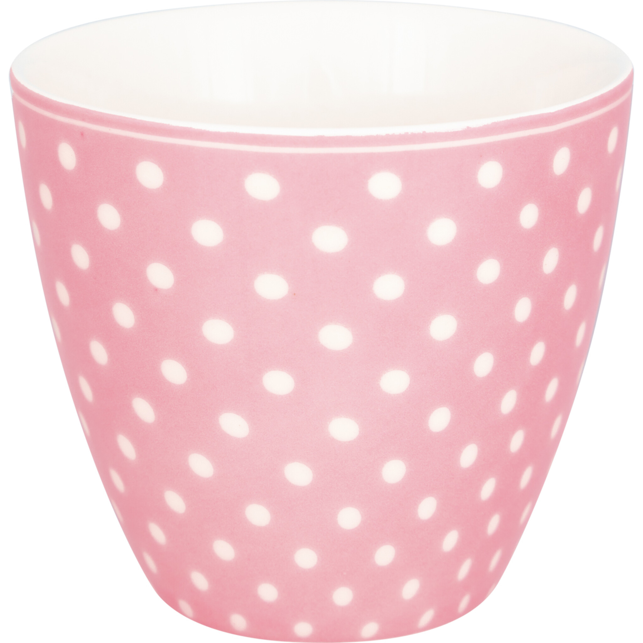 Latte Cup, Kaffee Latte Becher Dotty, pale pink 