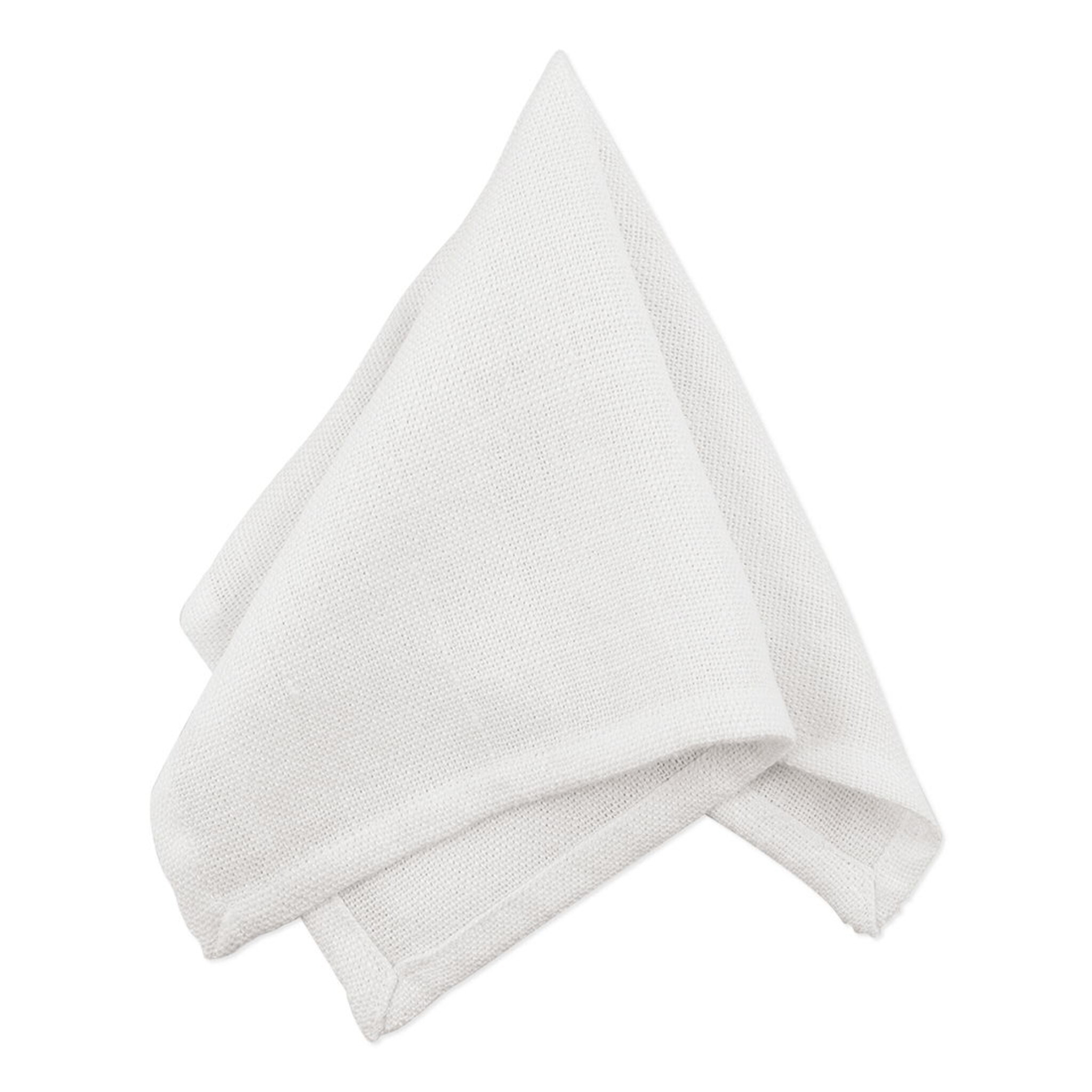 Leinen Serviette schwer, weiss 