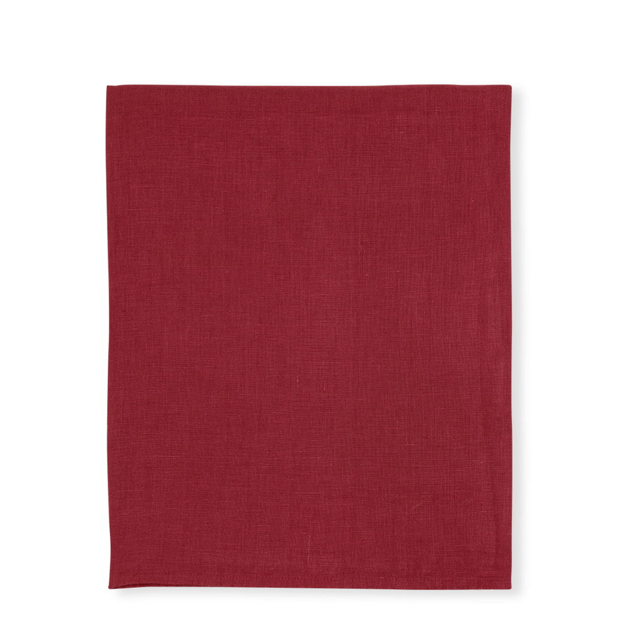 Leinen Tischdecke, rot 