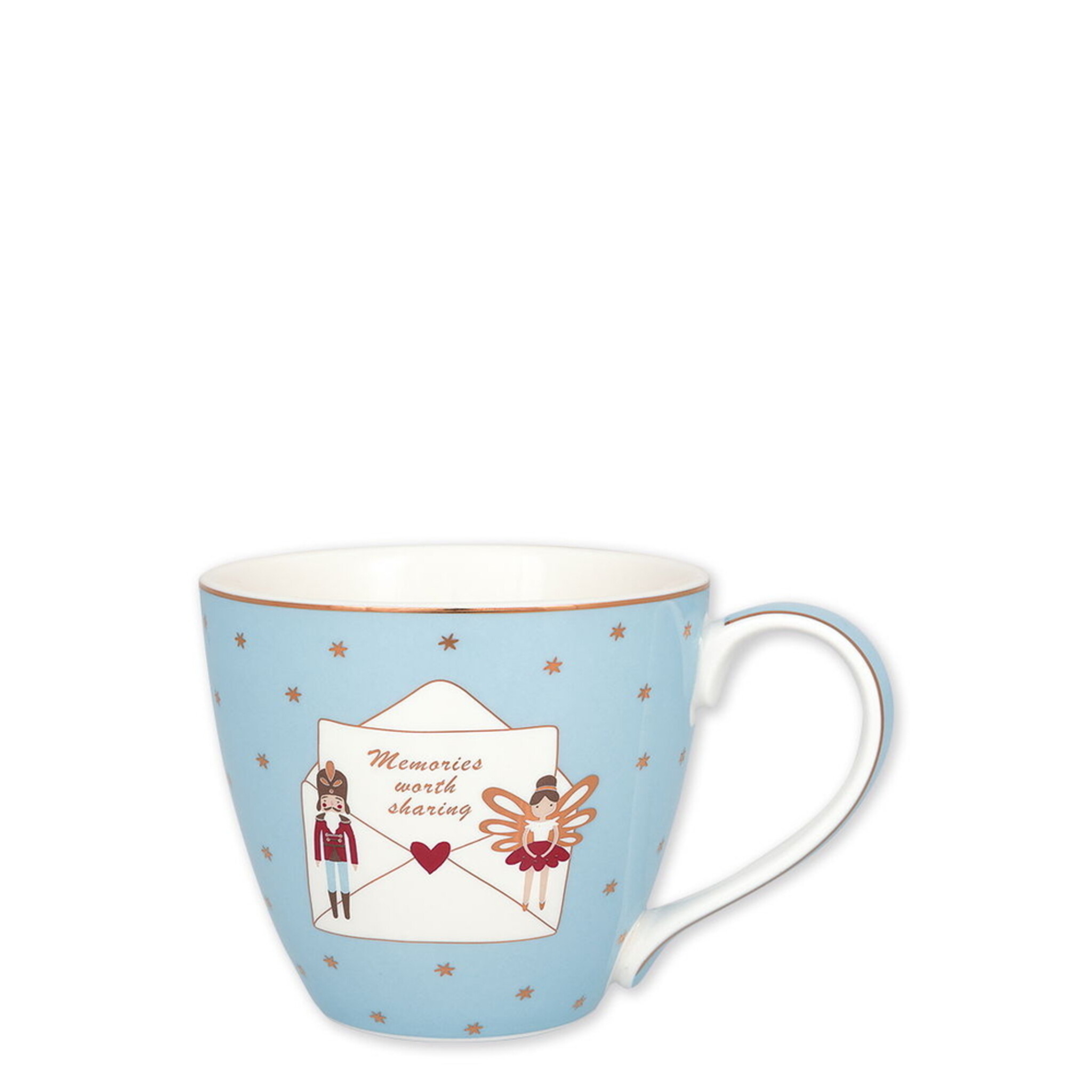 Mug Xmas Letter pale blue, pale blue 