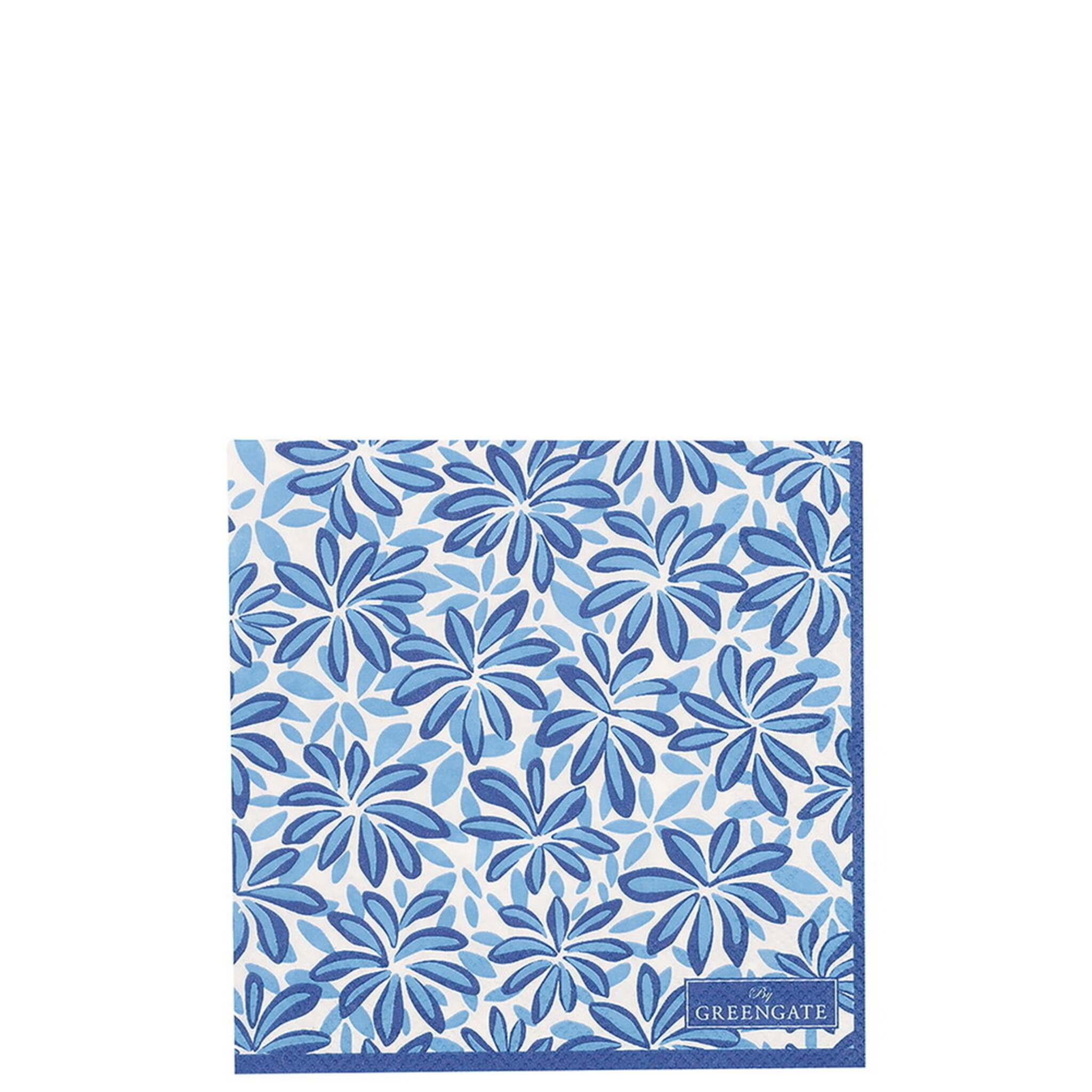 Papierserviette Linea blue small 20er, blau 