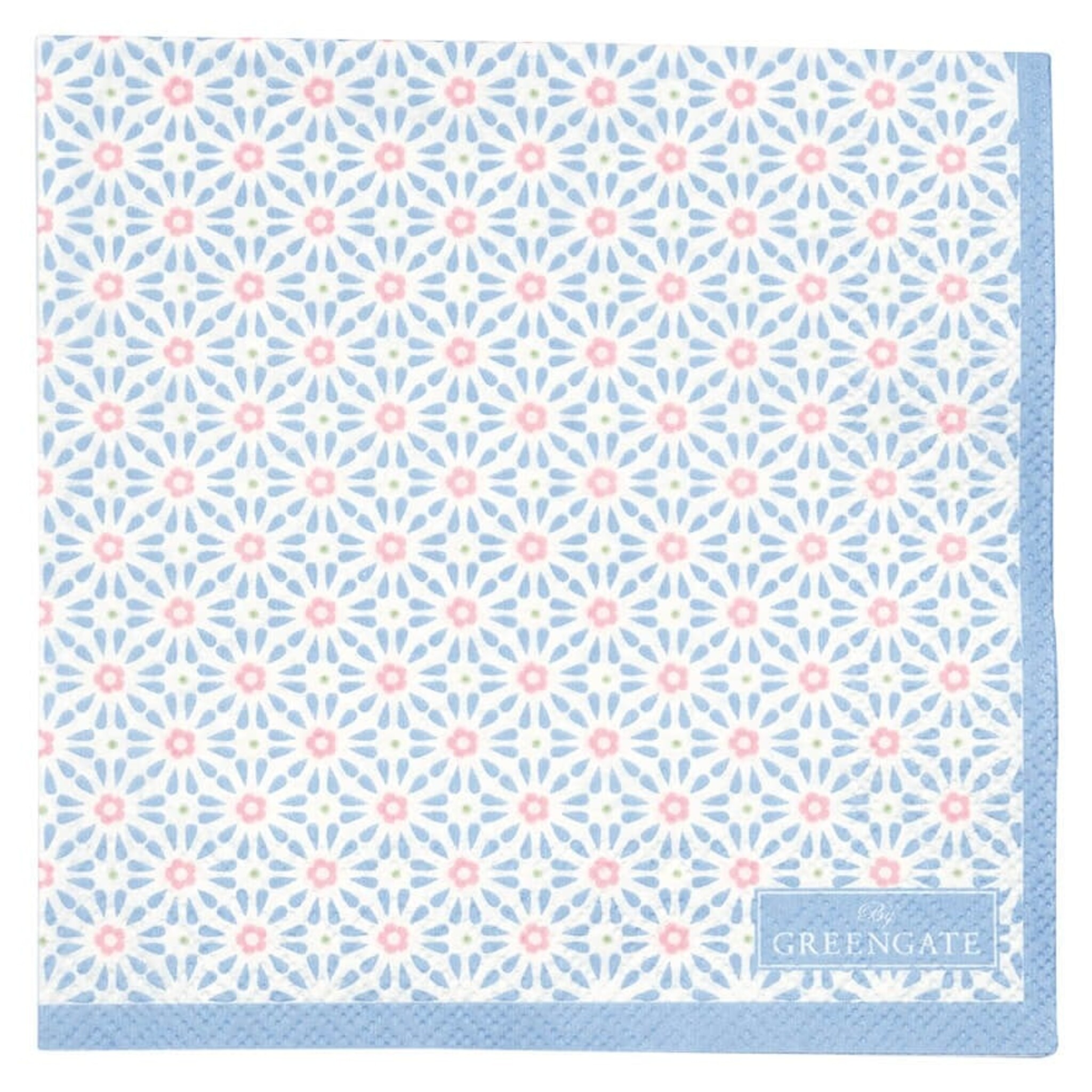 Papierserviette Suzette 20er-Set, blau 