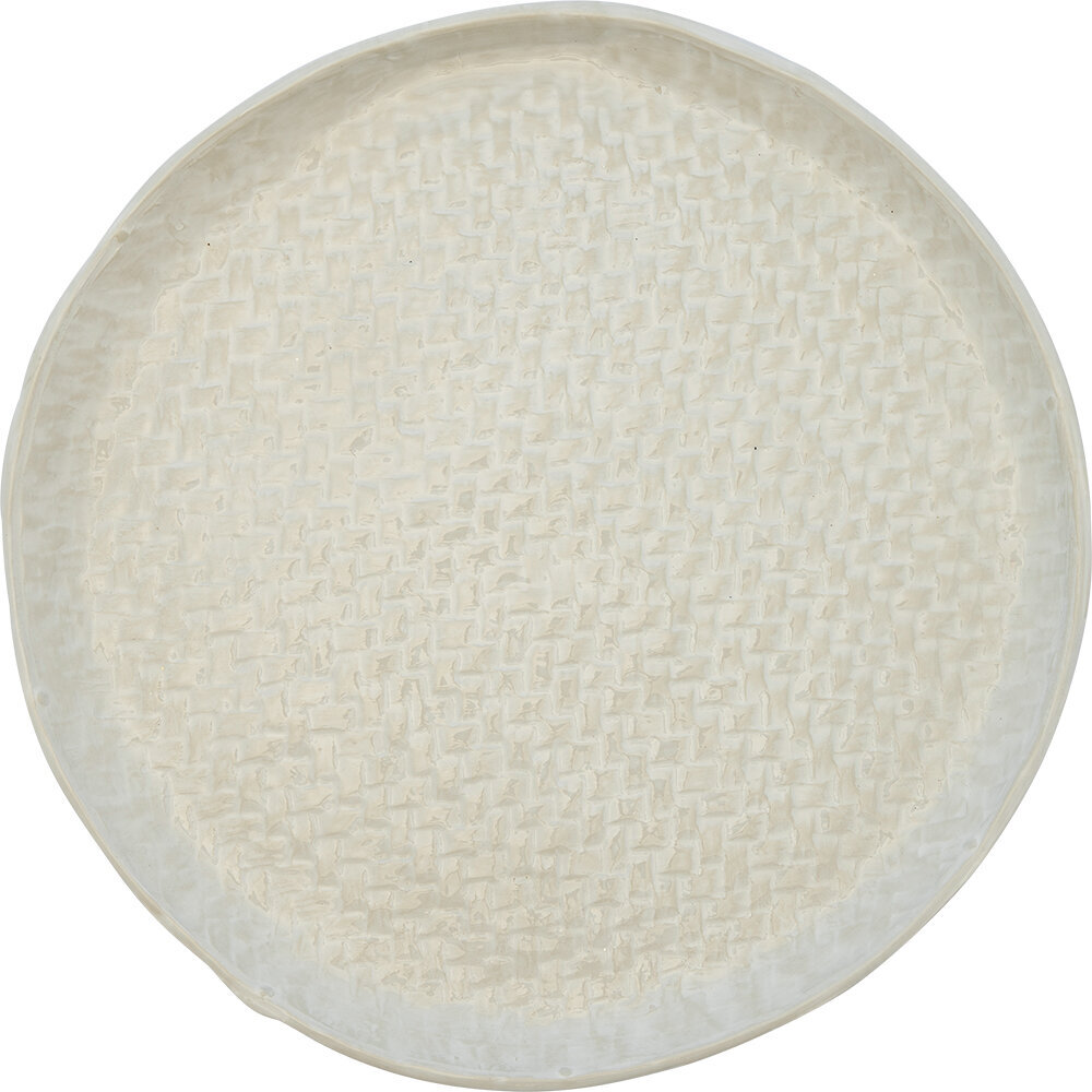 Servierteller gewebt Optik Woven, weiss 