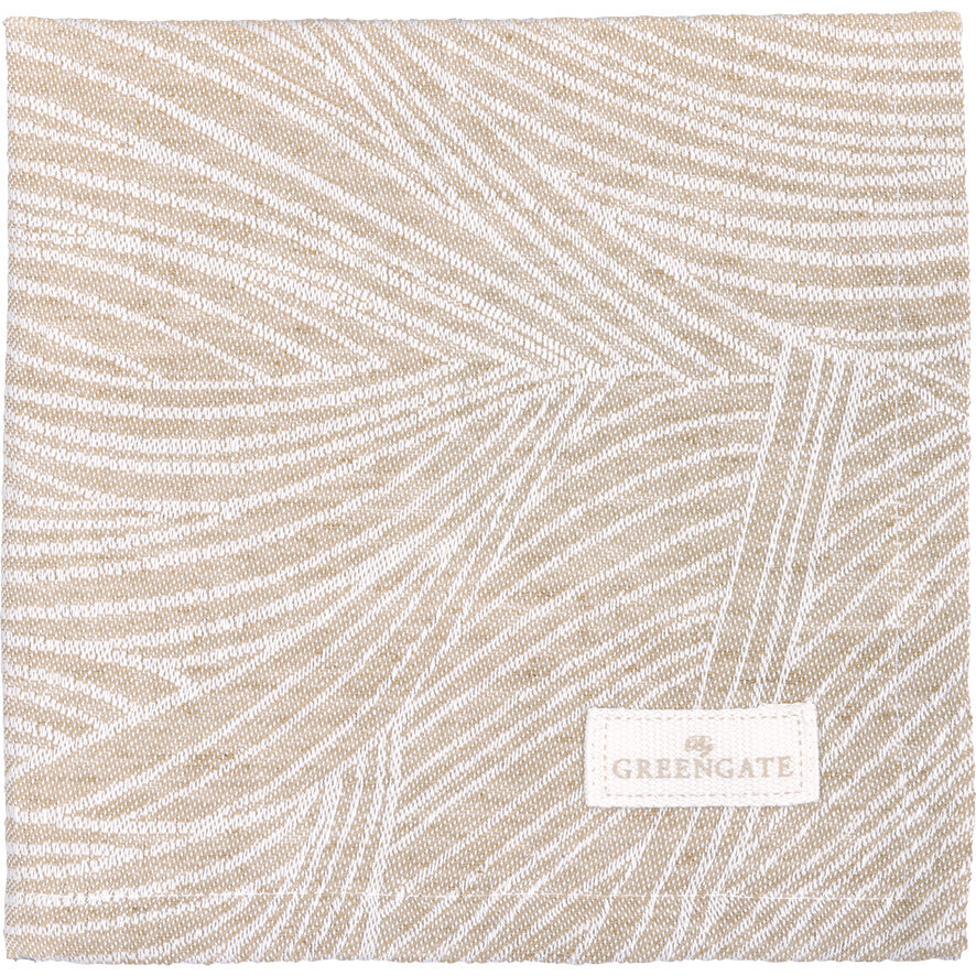 Stoffserviette Jacquard Wilja, beige 