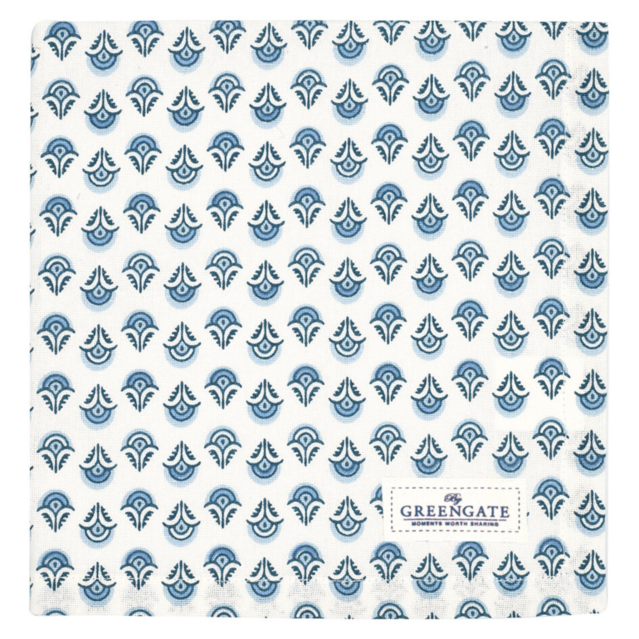 GreenGate Stoffserviette Juna, blau 