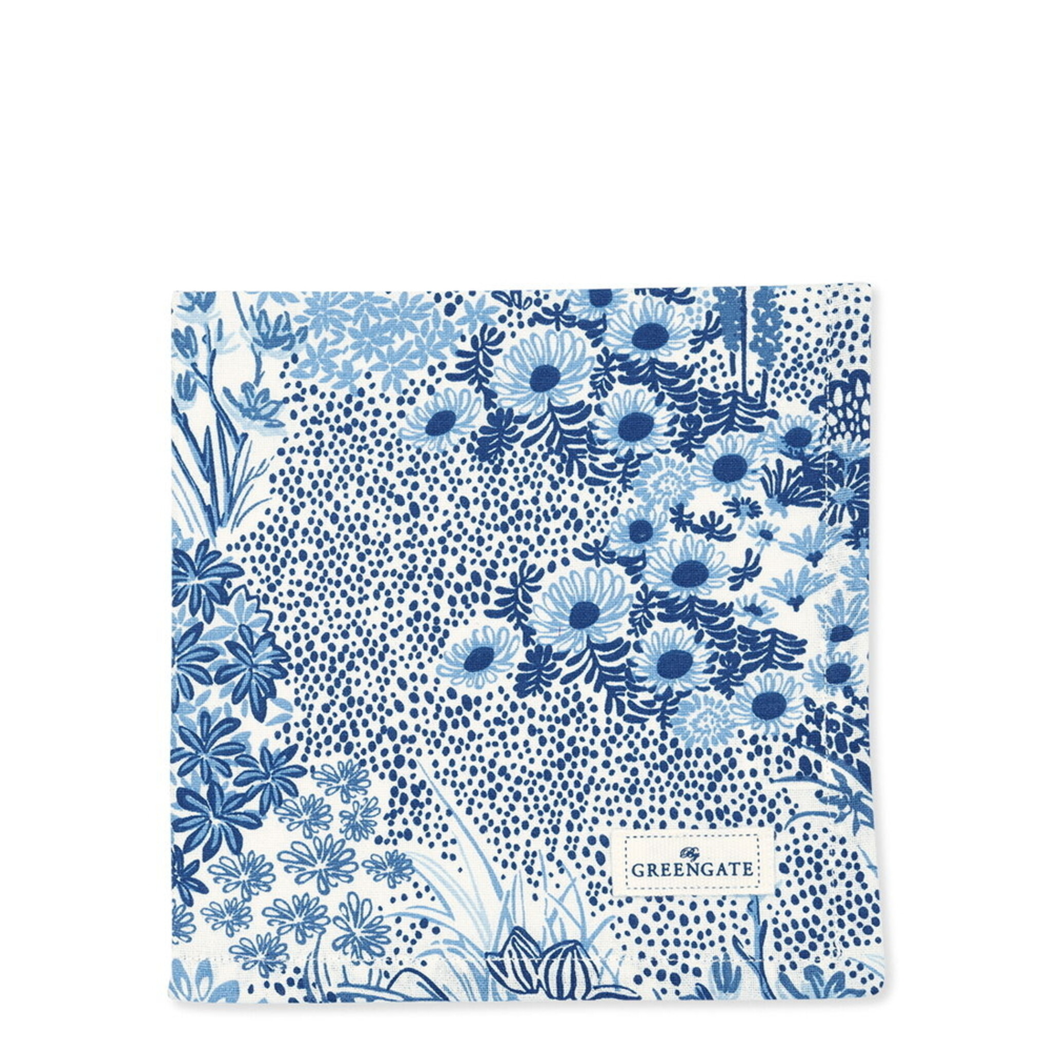 Stoffserviette Kristel blue, blau 