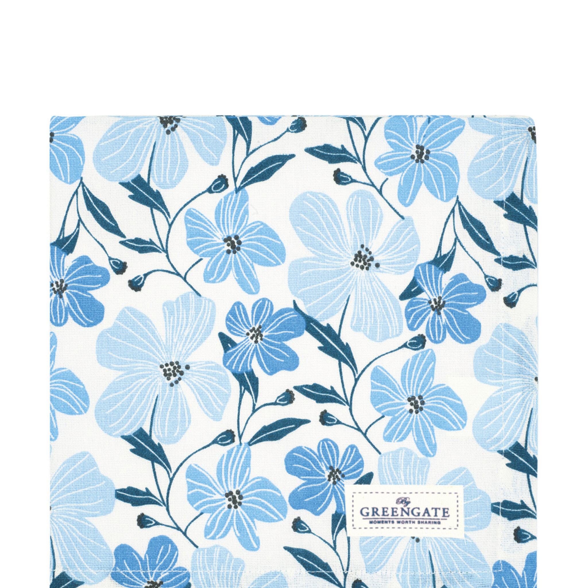 Stoffserviette Laerke, blau 