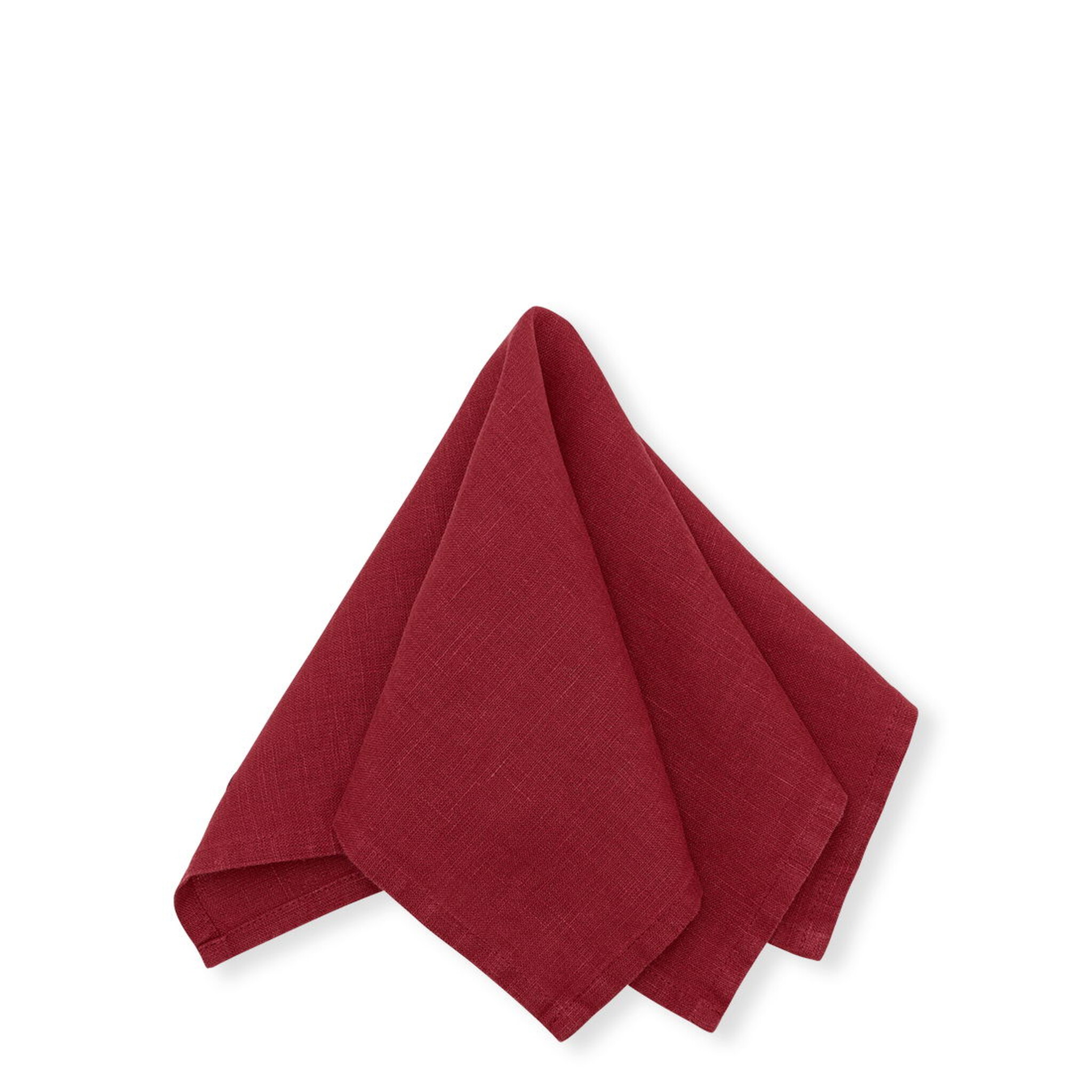 Stoffserviette Leinen, rot 