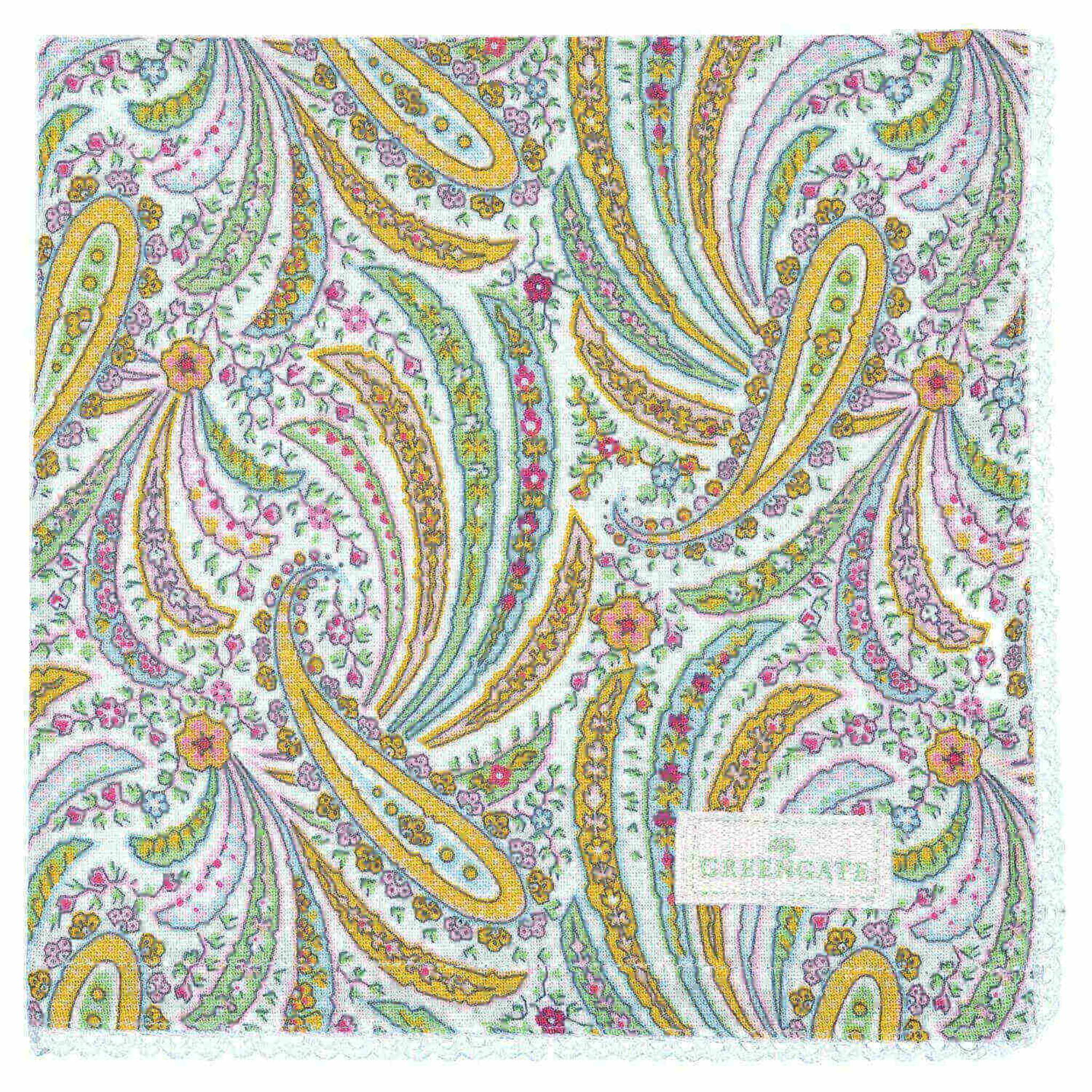 GreenGate Stoffserviette mit Spitze Elva, grün 