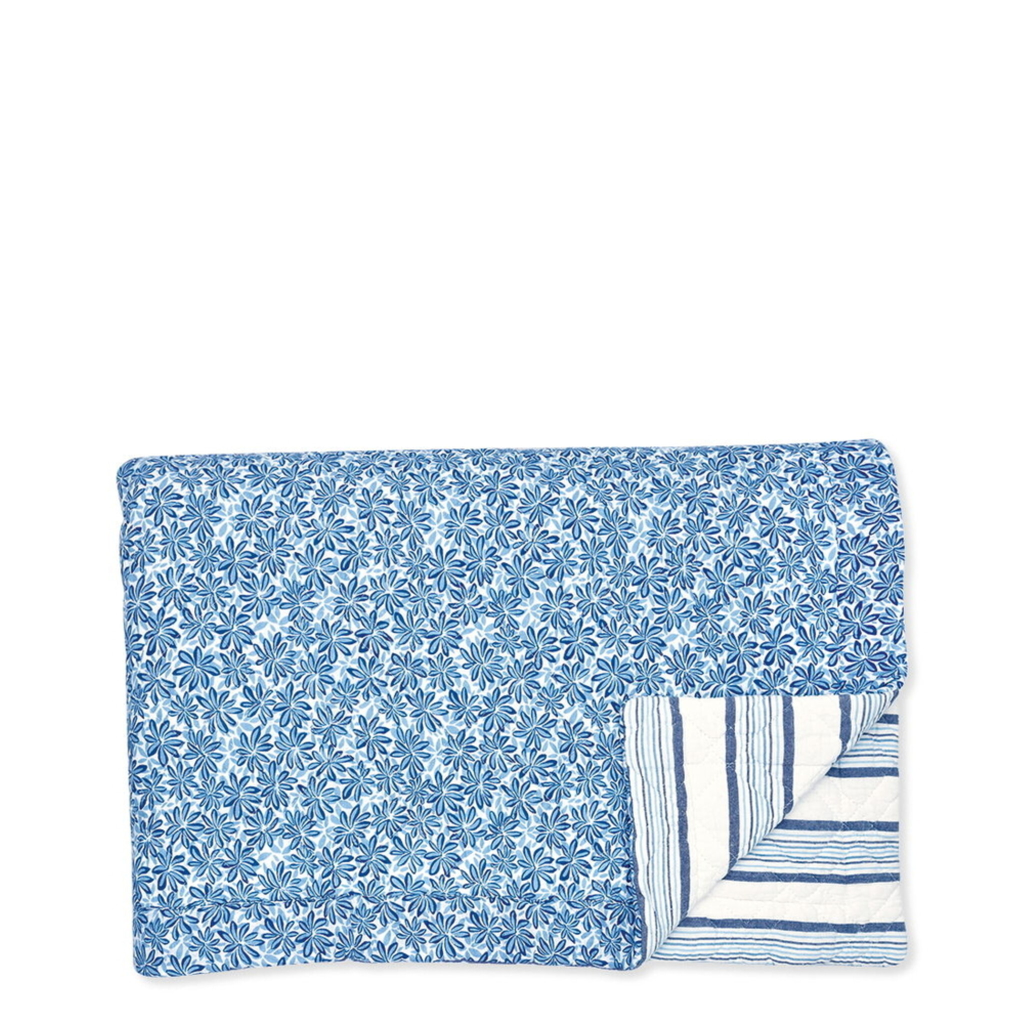 Tagesdecke Linea blue, blau 220 x 140 cm