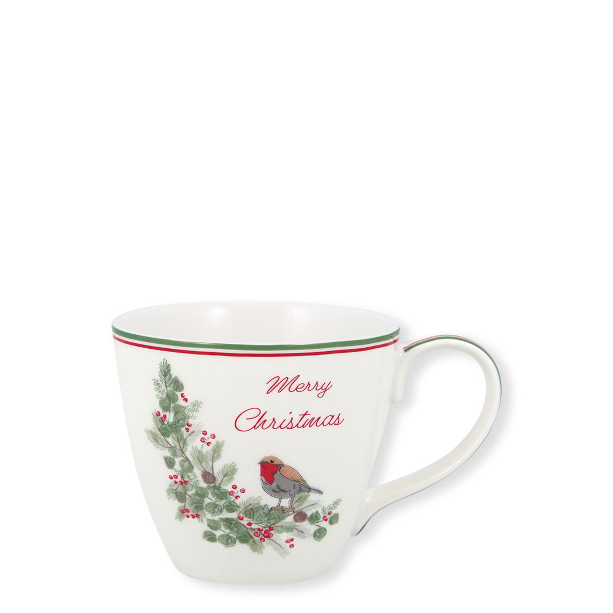Tasse Leonora Merry Christmas, weiss 