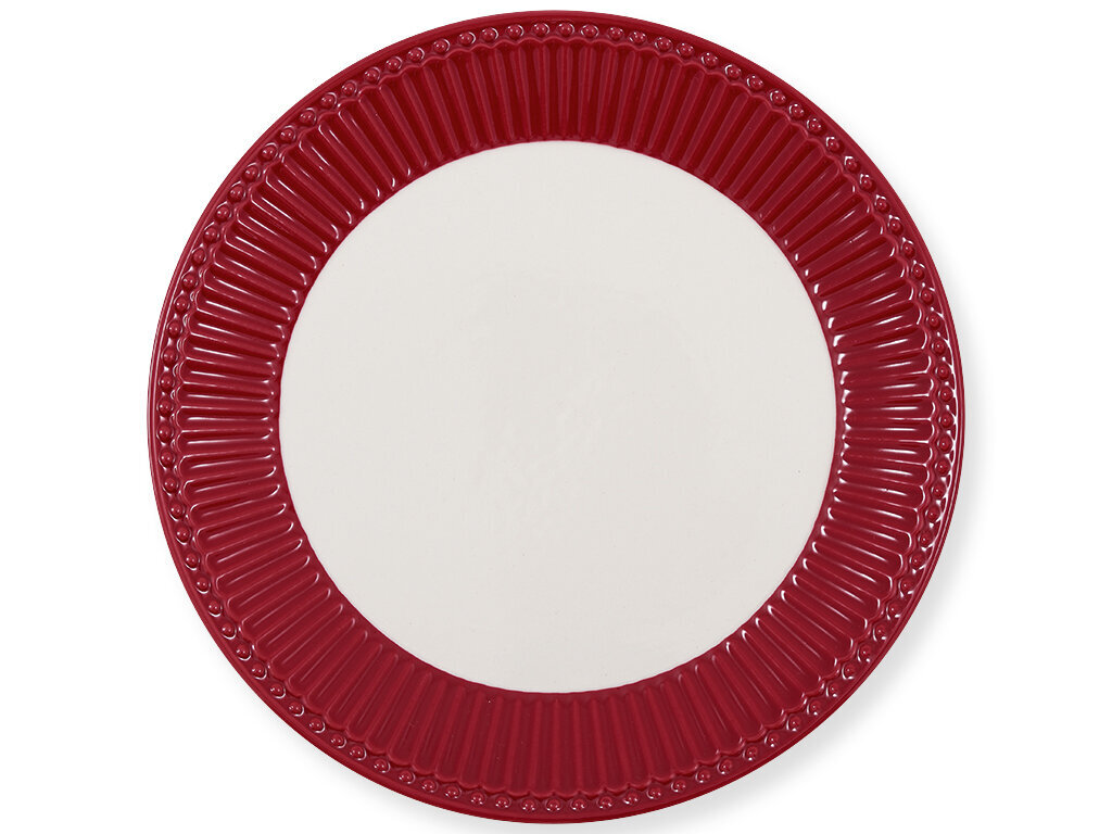 Frühstücksteller Alice, claret red