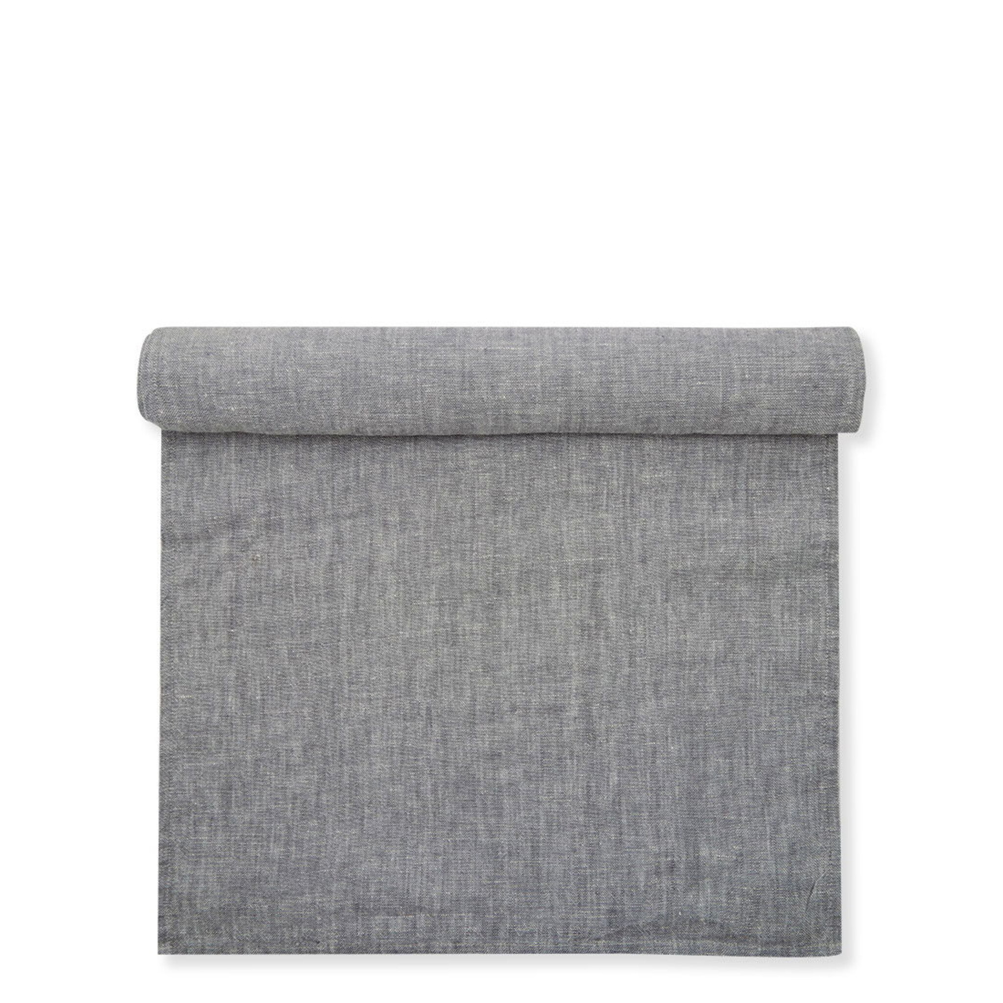 Tischläufer Leinen, warm grey 