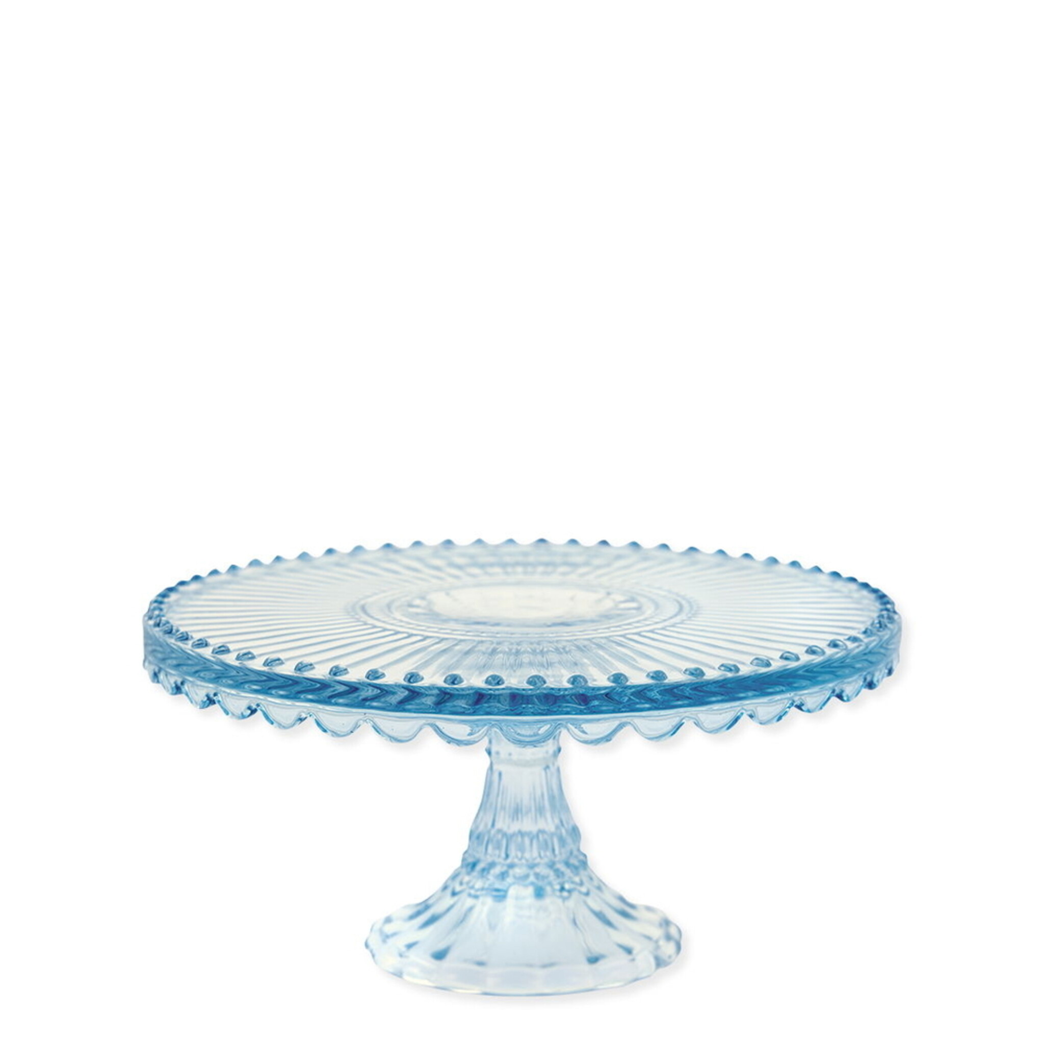 Tortenplatte Kuchenplatte aus Glas Alice, pale blue 