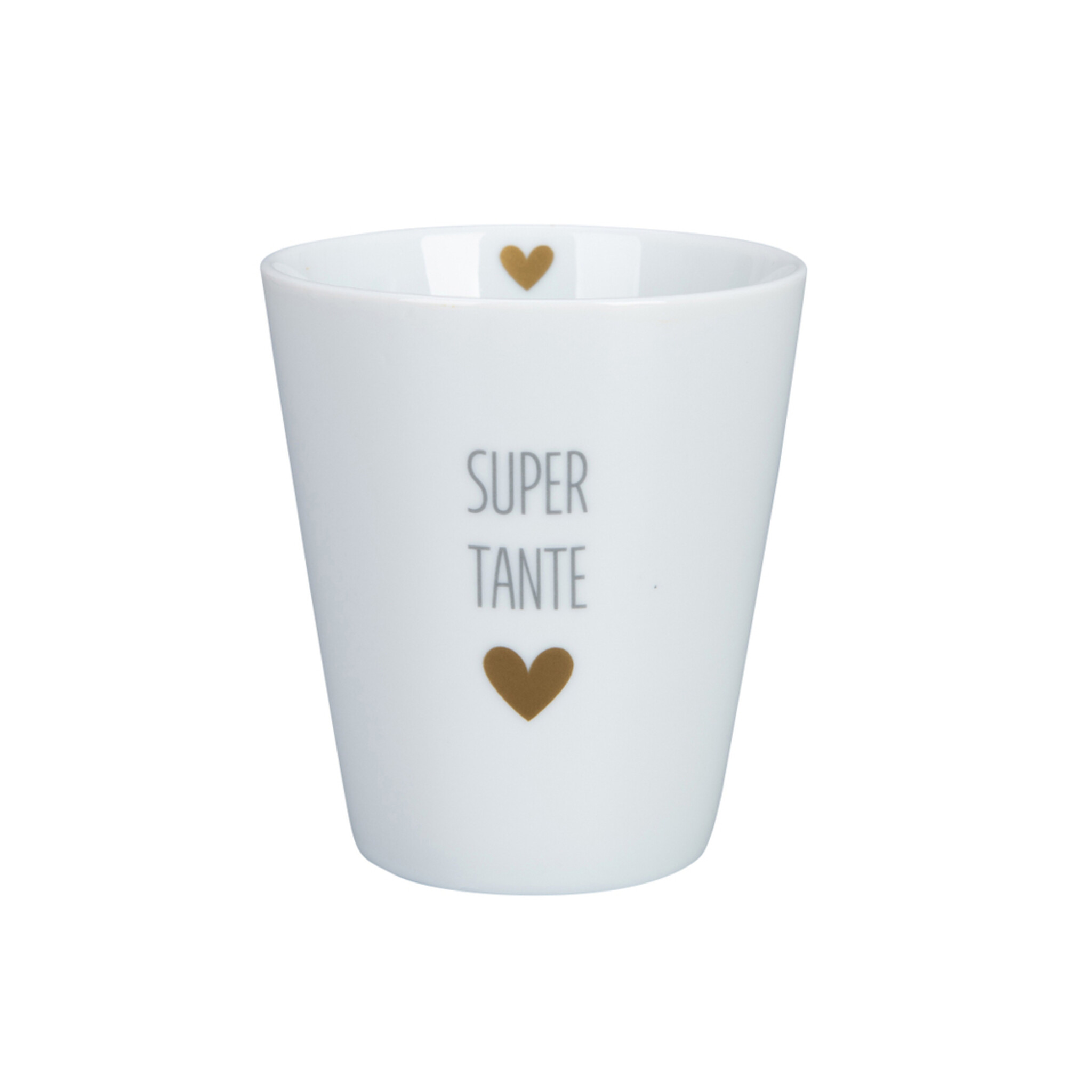 Happy Mug Becher Super, weiss 