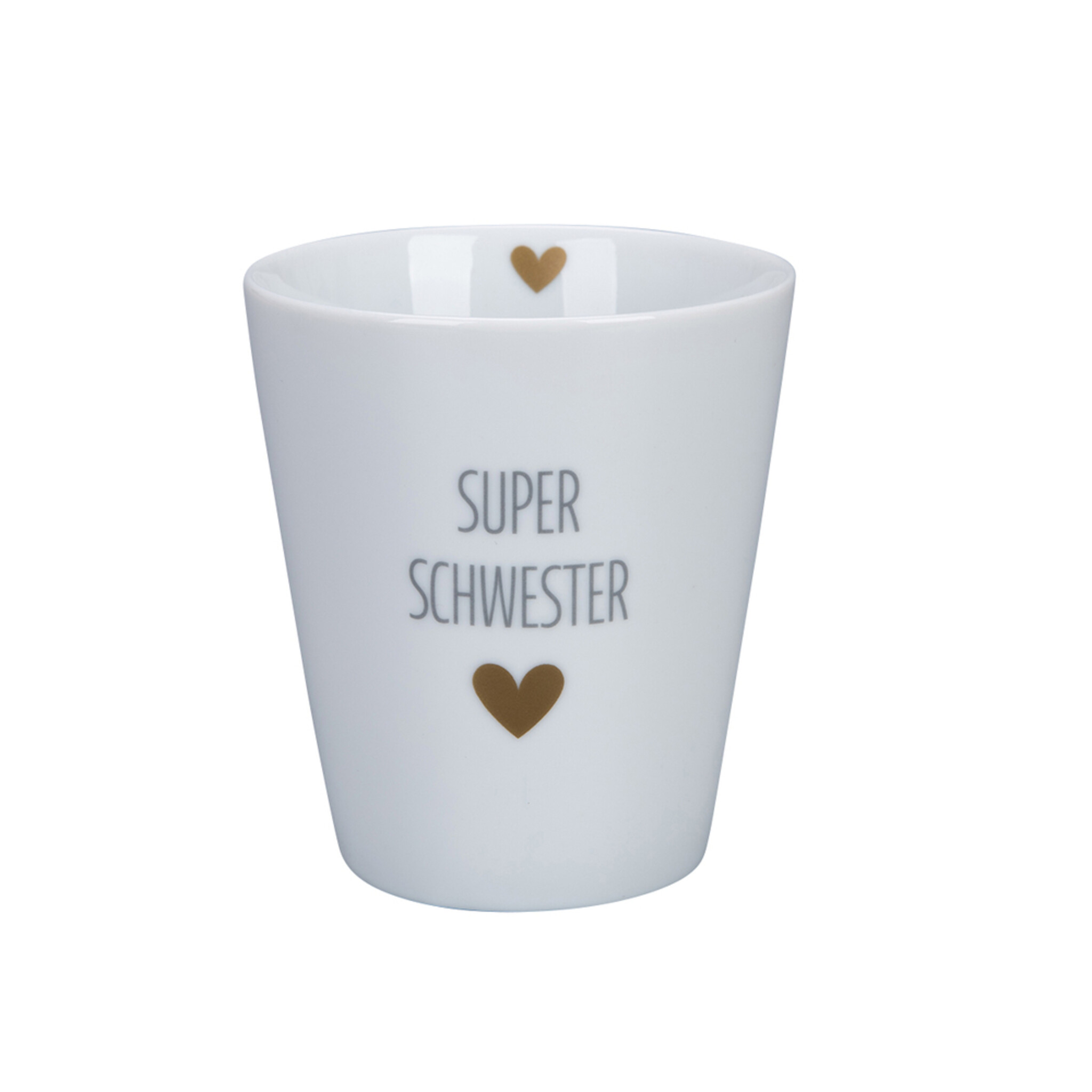 Happy Mug Becher Super, weiss 
