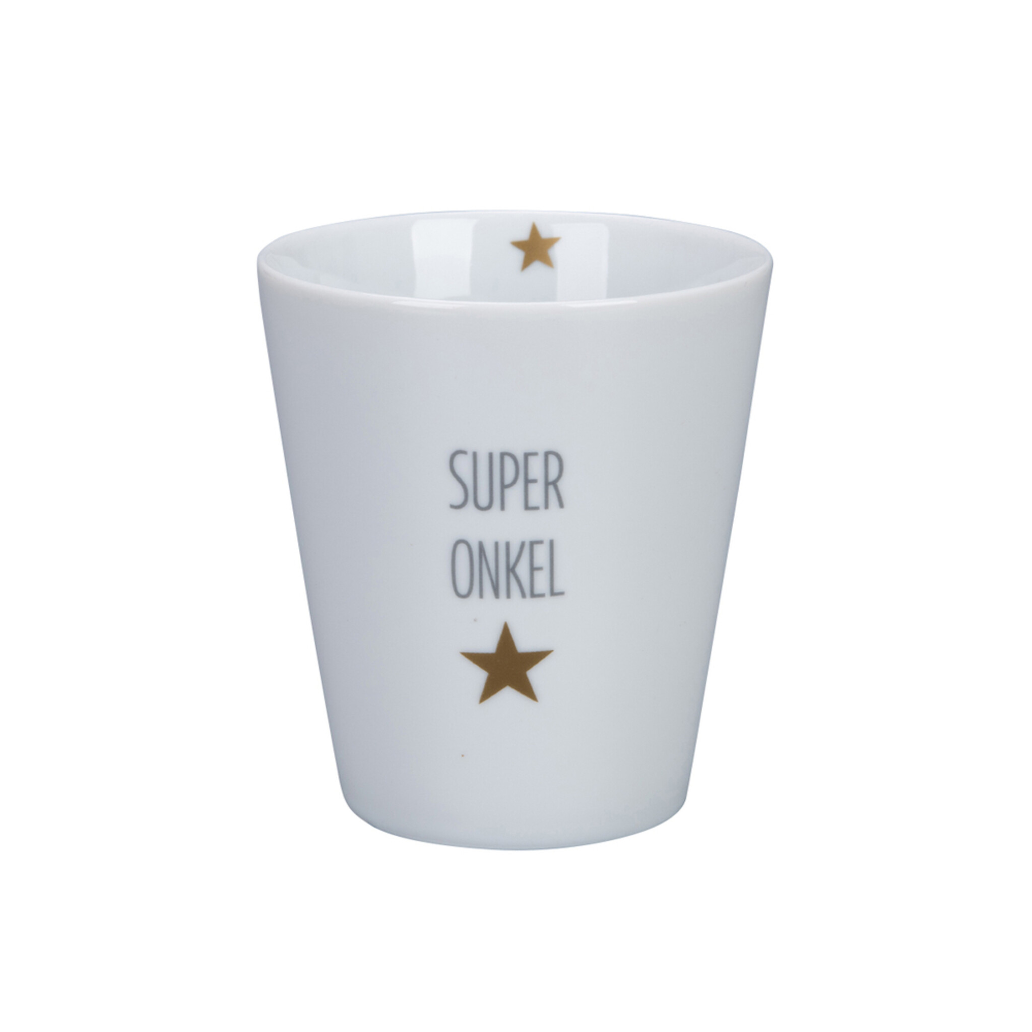 Happy Mug Becher Super, weiss 