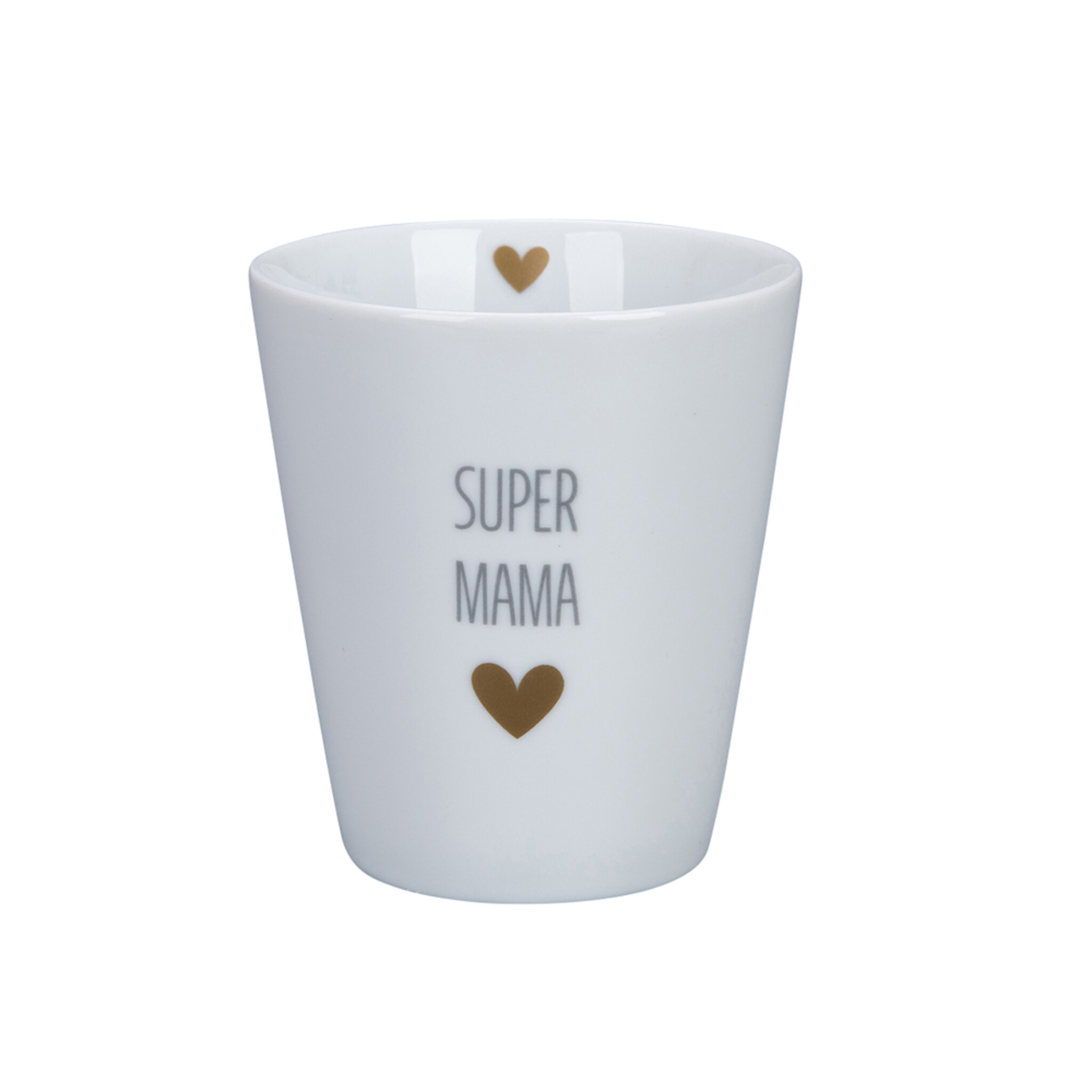 Happy Mug Becher Super, weiss 
