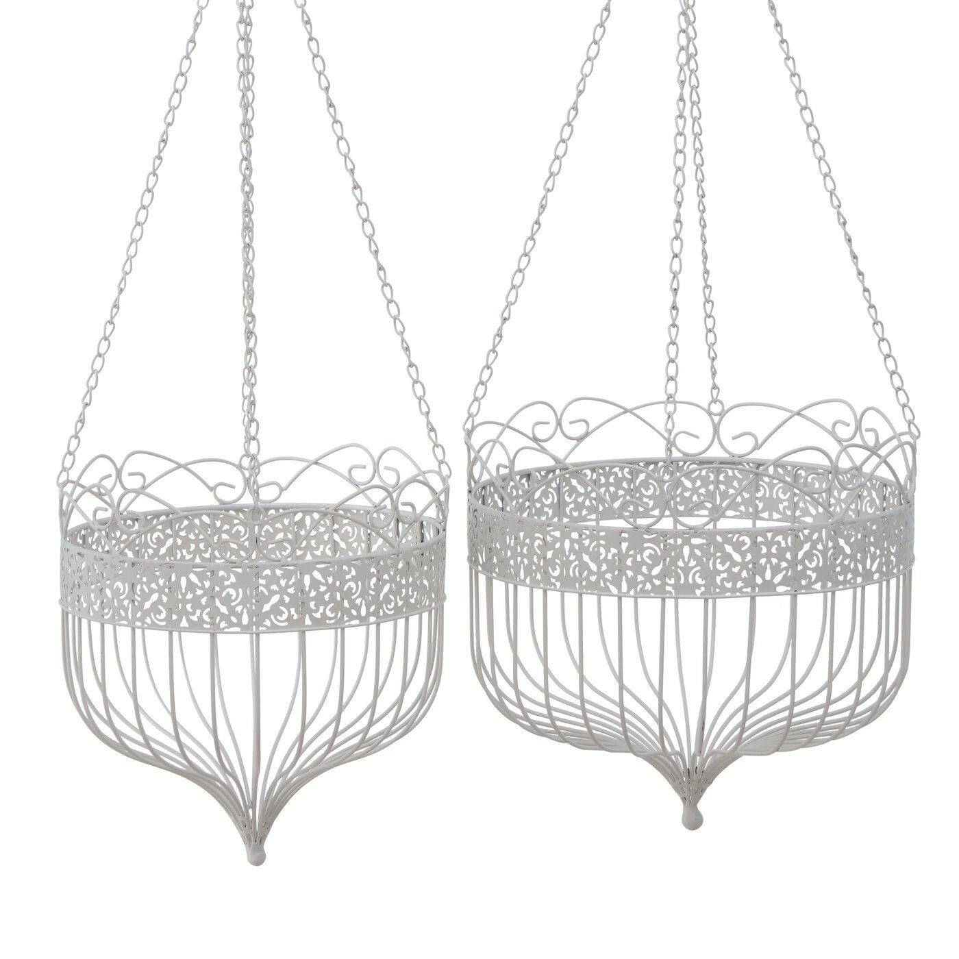 Hängekorb Lilli, 2er, weiss 