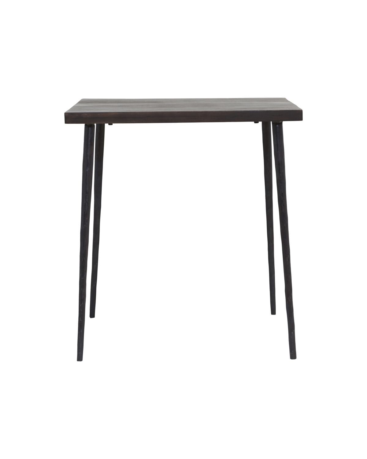 Esstisch Slated für zwei, dunkelbraun 