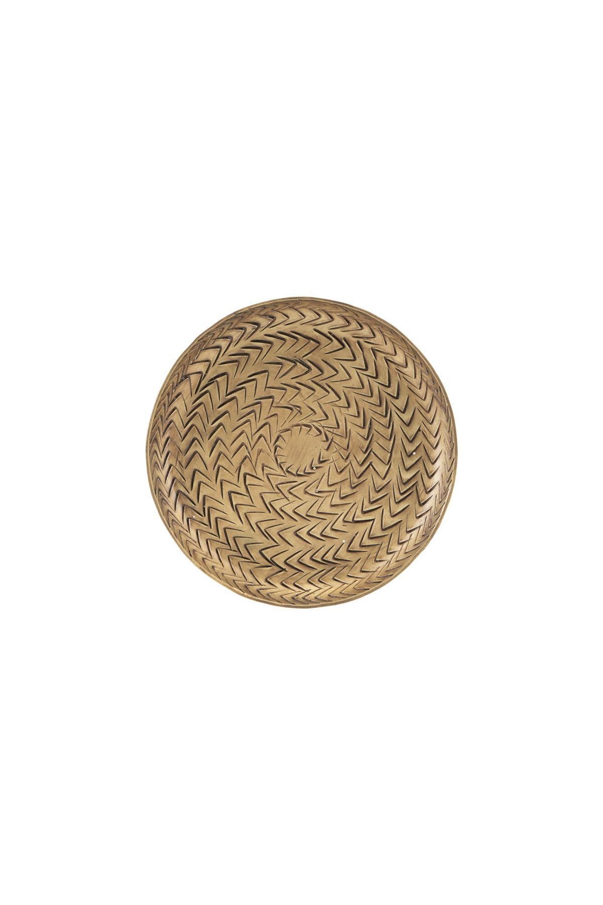 Tablett Rattan, gold Ø12cm