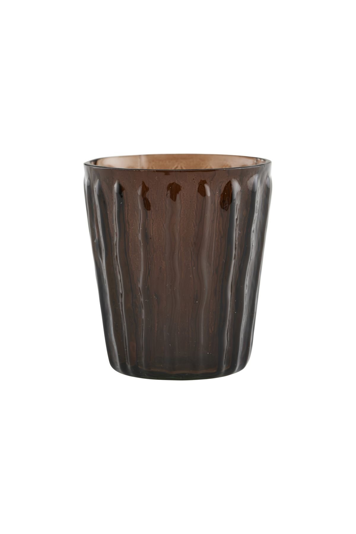 Teelichtglas Tinka, braun 