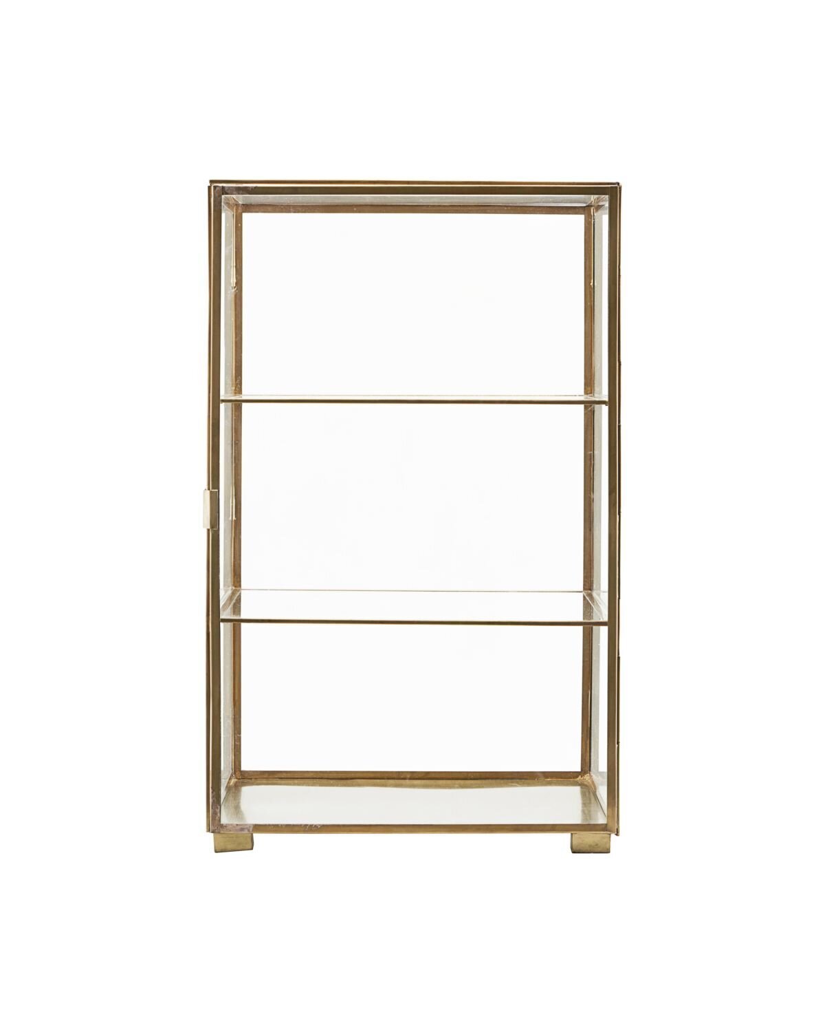 Wandschrank Glass aus Messing, messing 35 x 35 x 56,6 cm