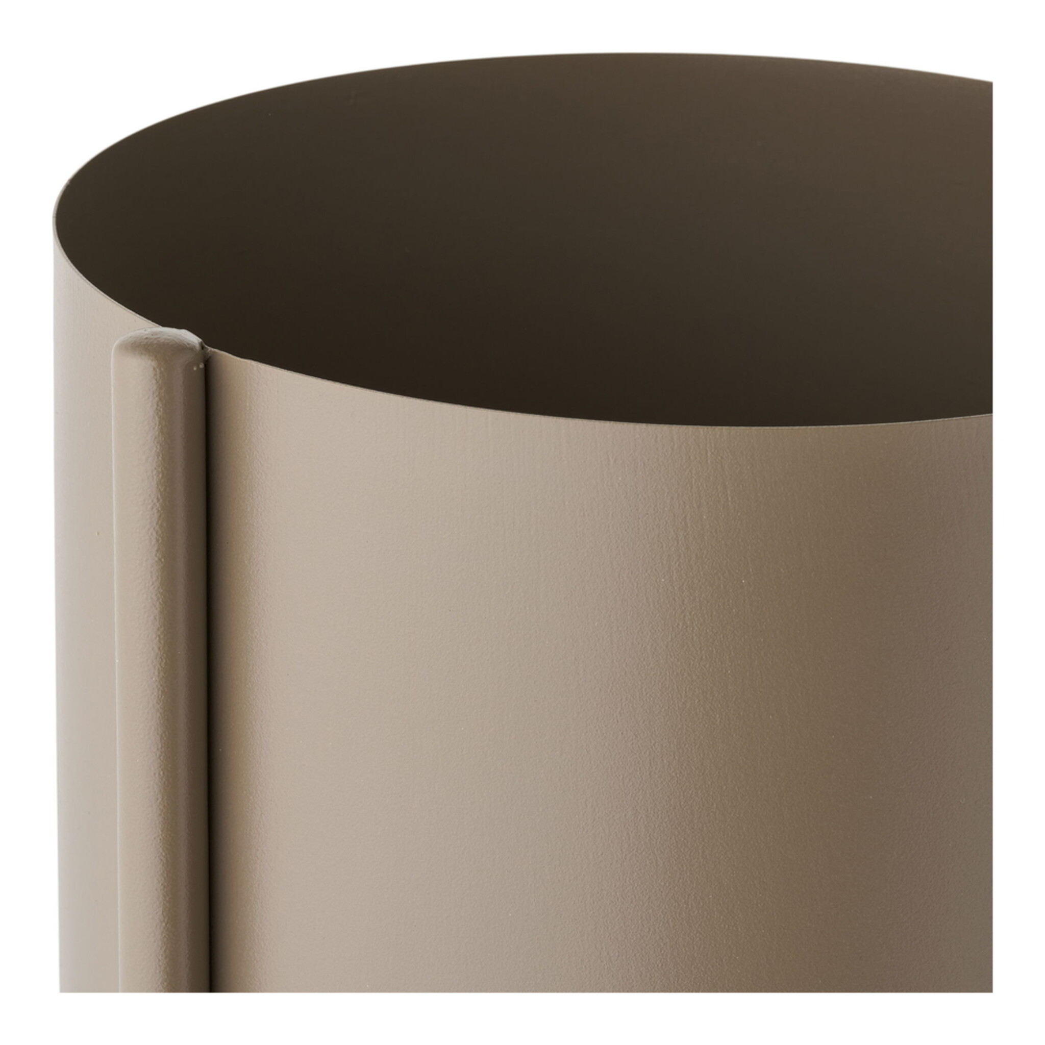 3-fach Blumentopf aus Eisen, braun 