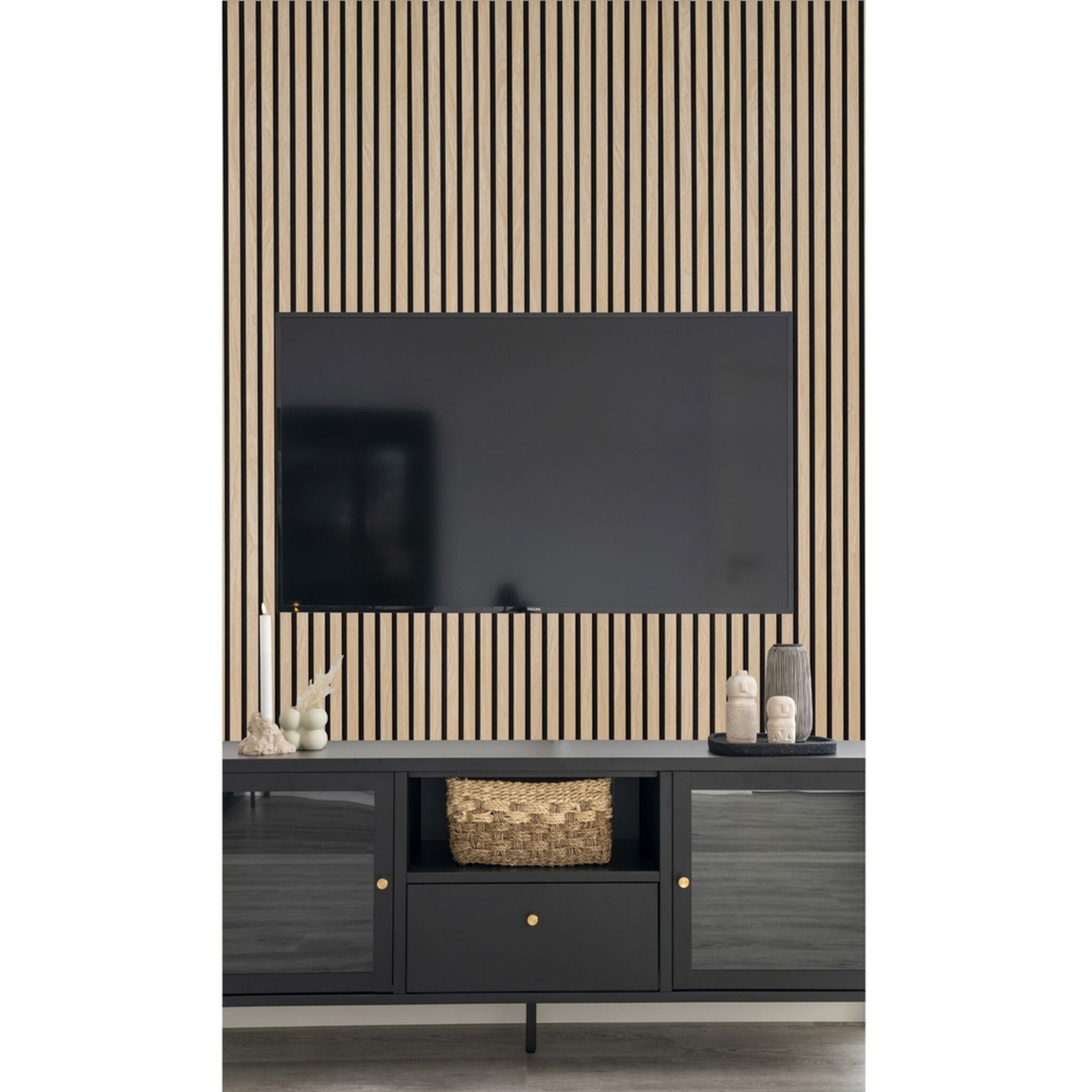 Akustikpaneel, eiche 60 x 2,2 x 240 cm