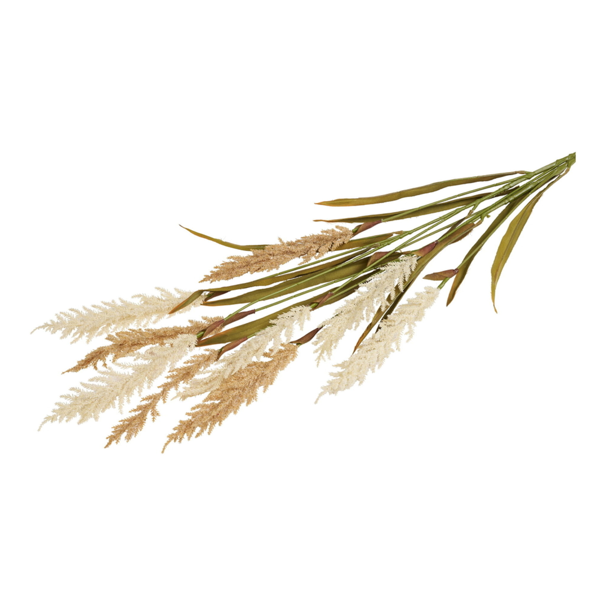 Dekoratives Gras, künstlich, 1,30m, beige 