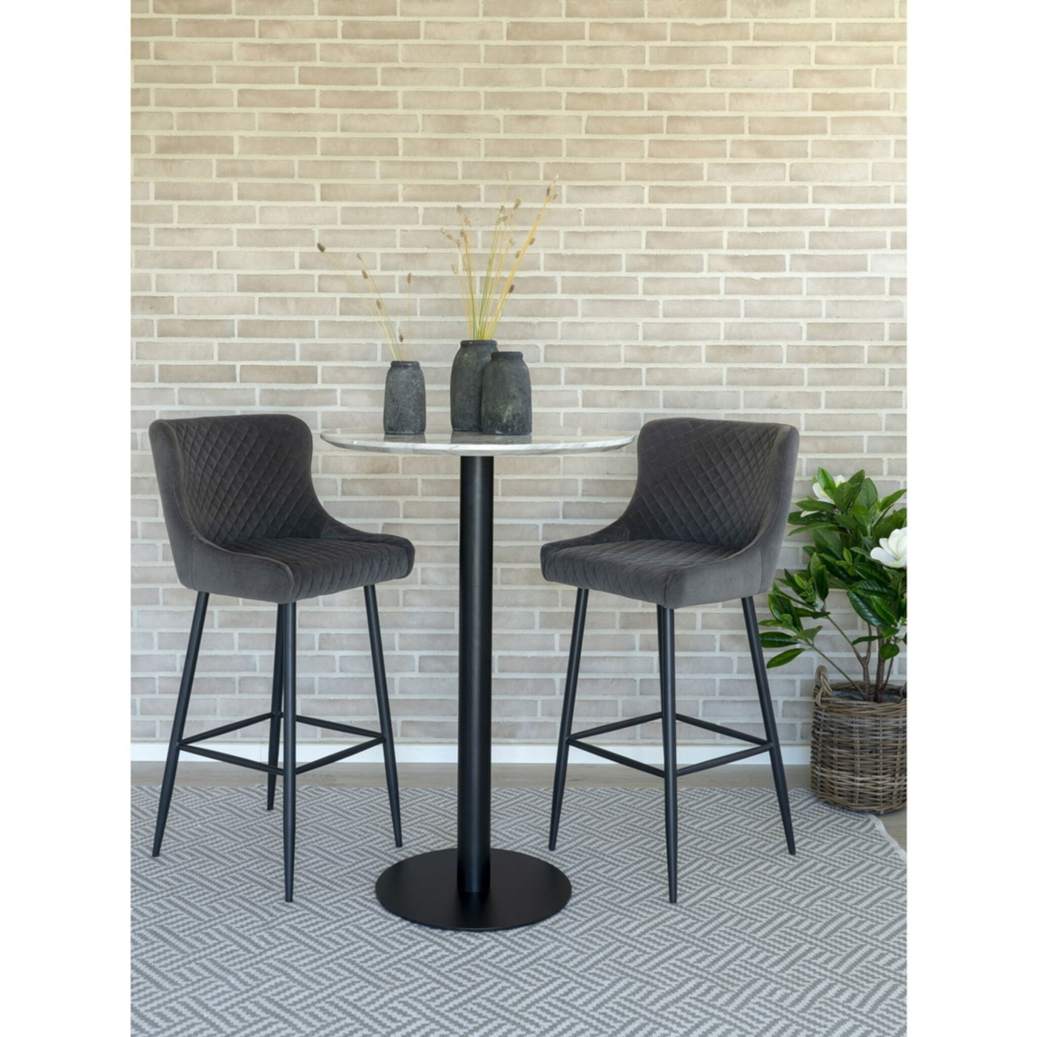 Dekoratives Vasen 3er Set Velas, grau 