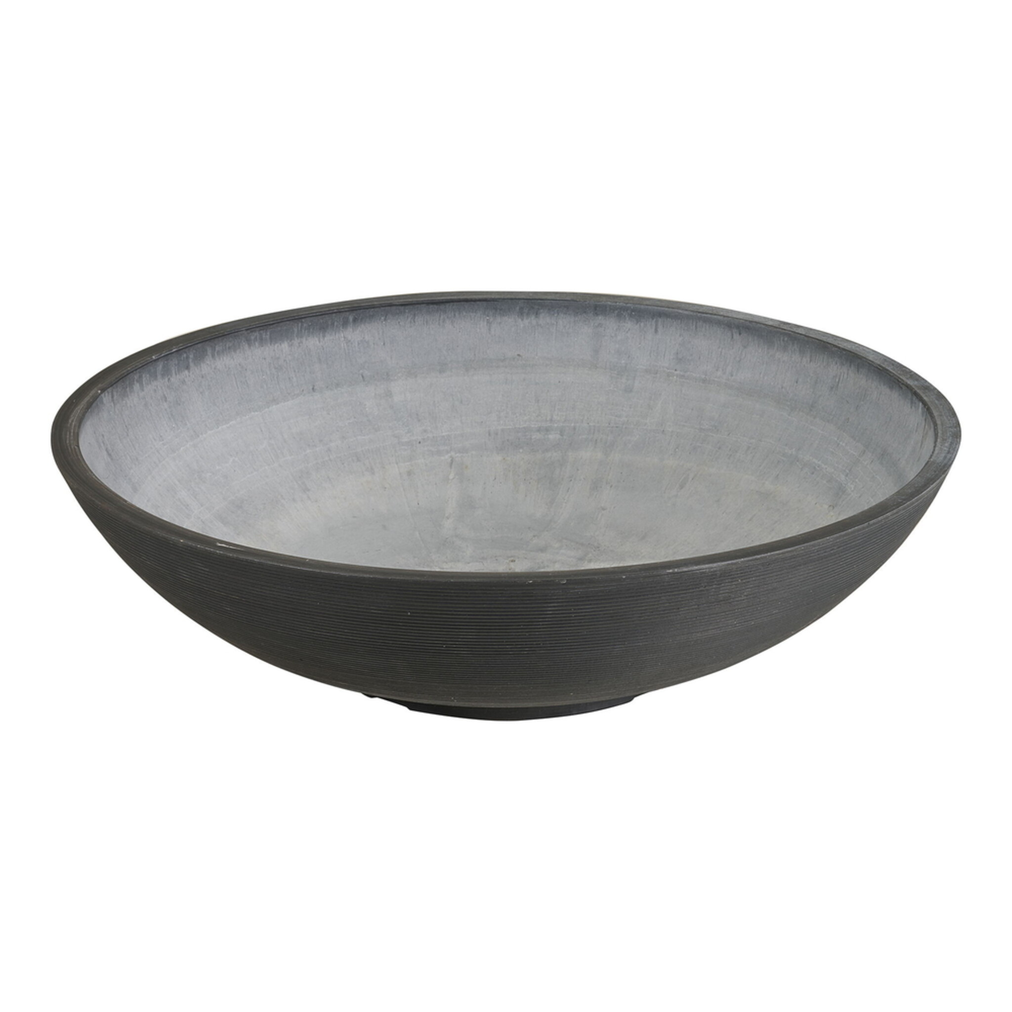 Große Wasserpflanzen Schale Fleuriste, dunkelgrau 