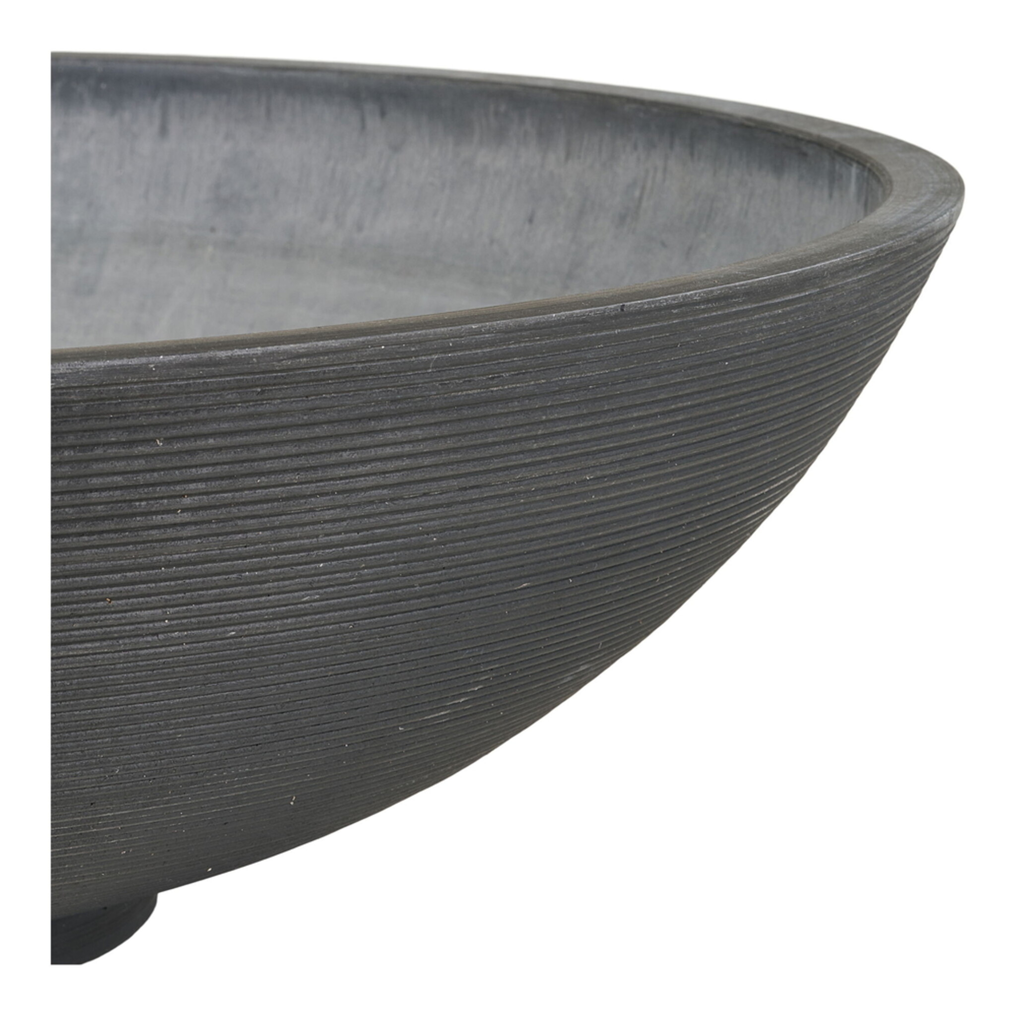 Große Wasserpflanzen Schale Fleuriste, dunkelgrau 